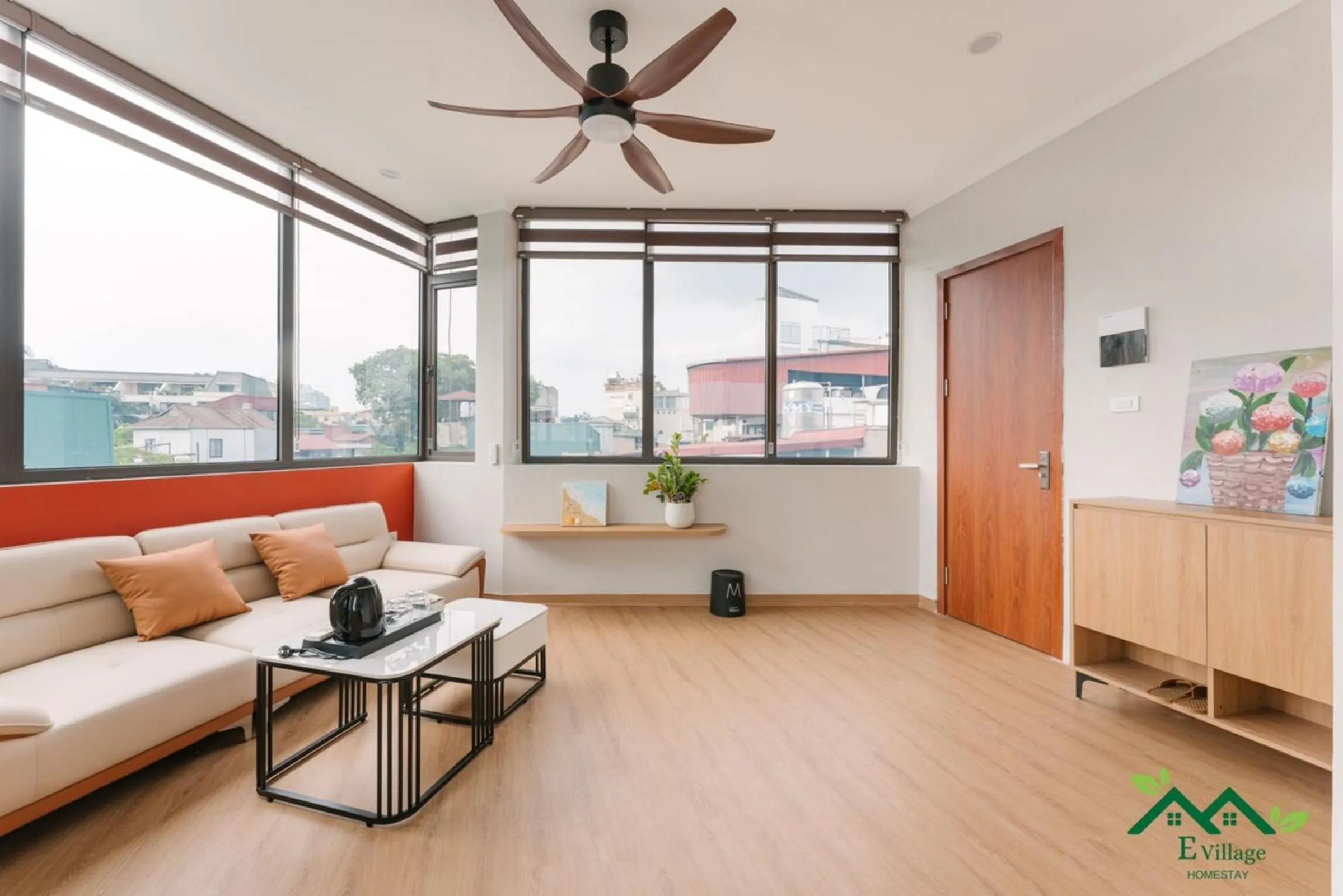 Living room in E Village Hotel Hanoi