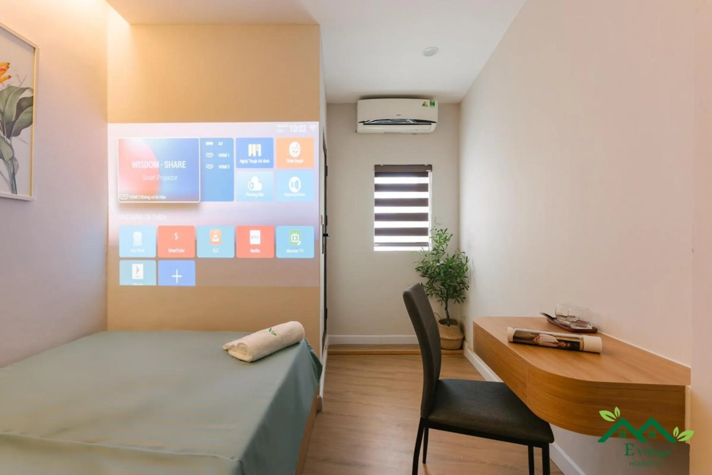 TV and multimedia, Bed in E Village Hotel Hanoi