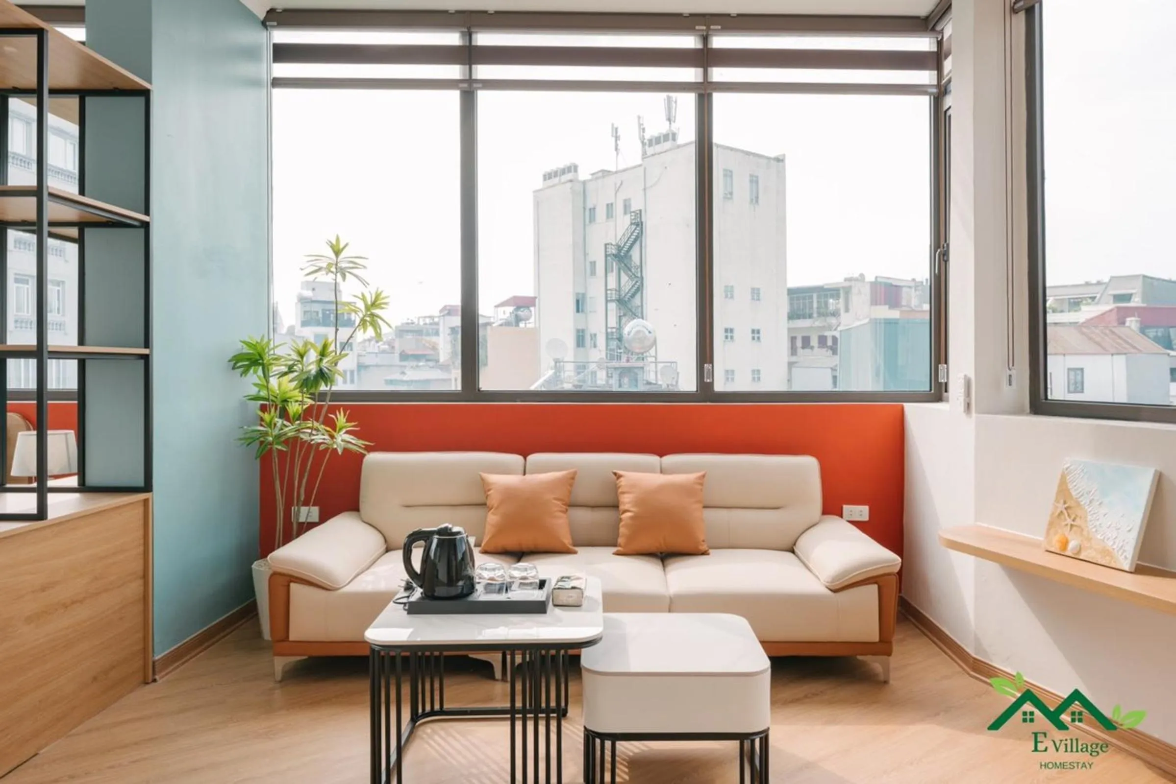 Living room in E Village Hotel Hanoi