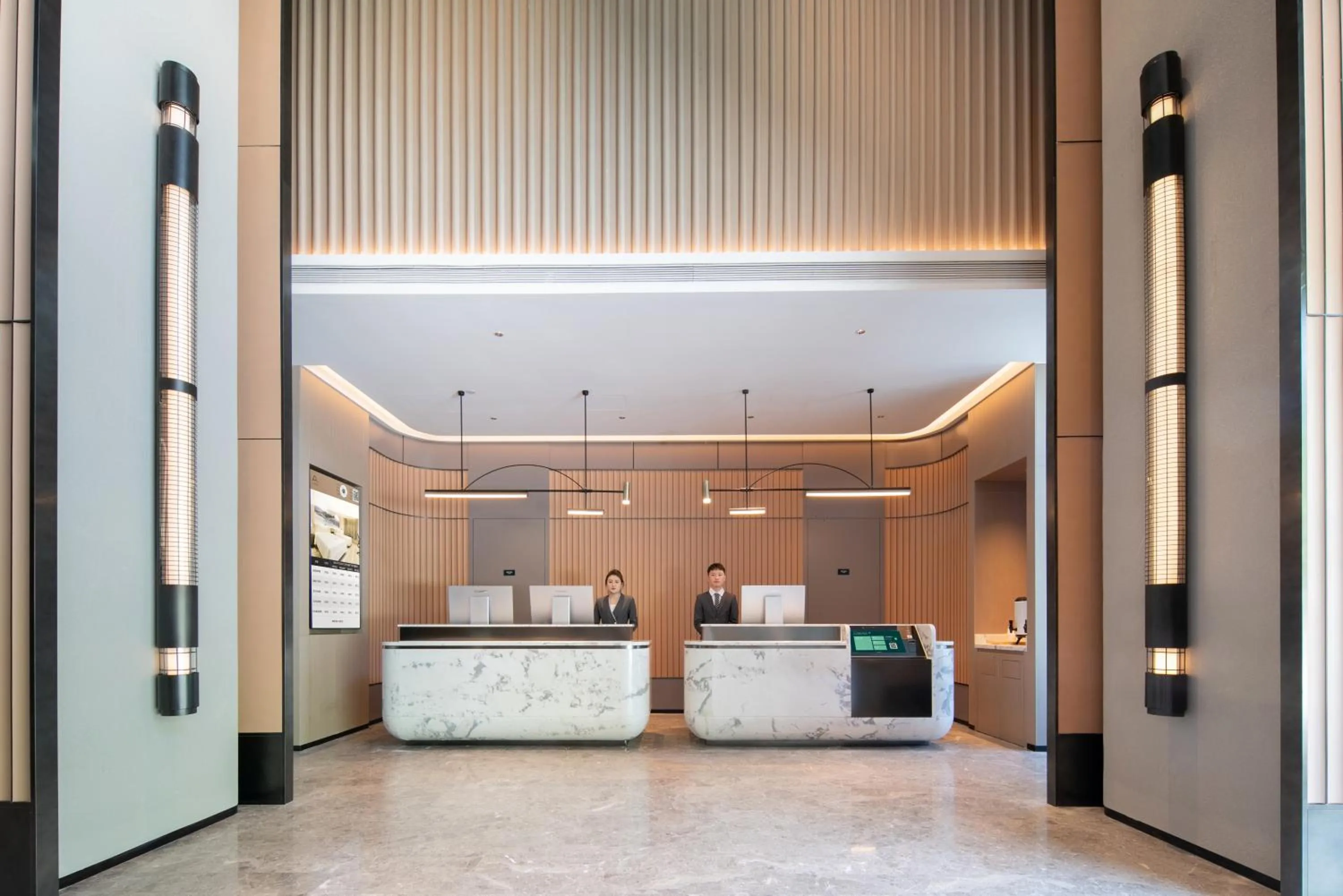 Lobby or reception in Atour Hotel Shanghai Baoshan Shangda Road