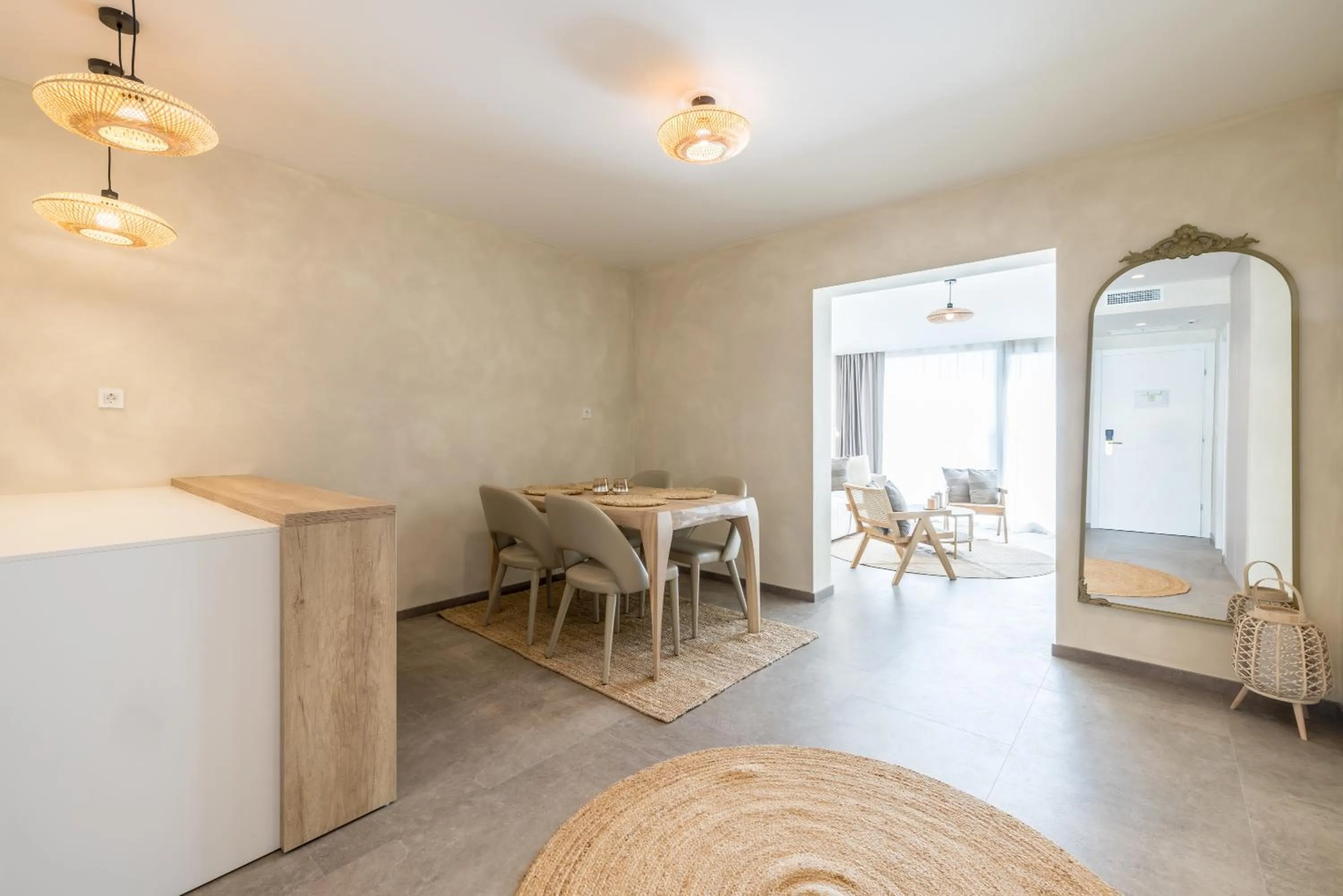 Seating area in Hotel Aria