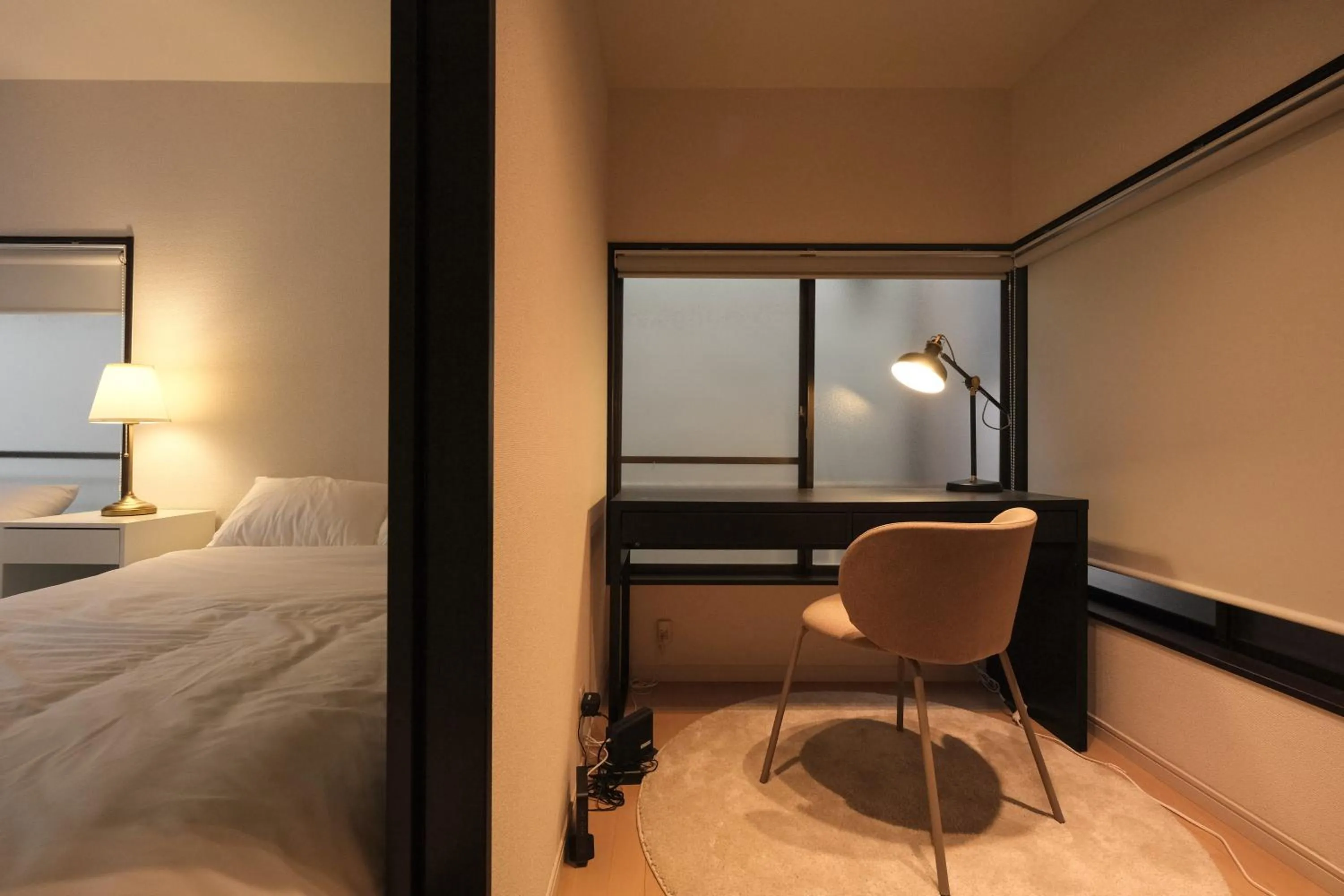 Bed in Urban House Nakano