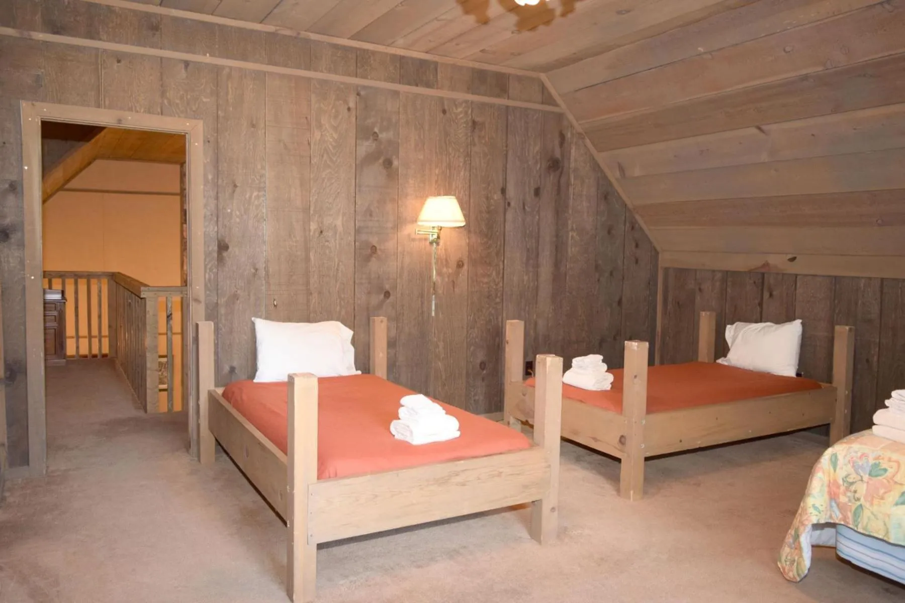 Bed in Artz Valley Cabin - WiFi - Satellite - Washer - Dryer - Wrap Around Deck - Wood Burning Fireplace - Secluded Setting