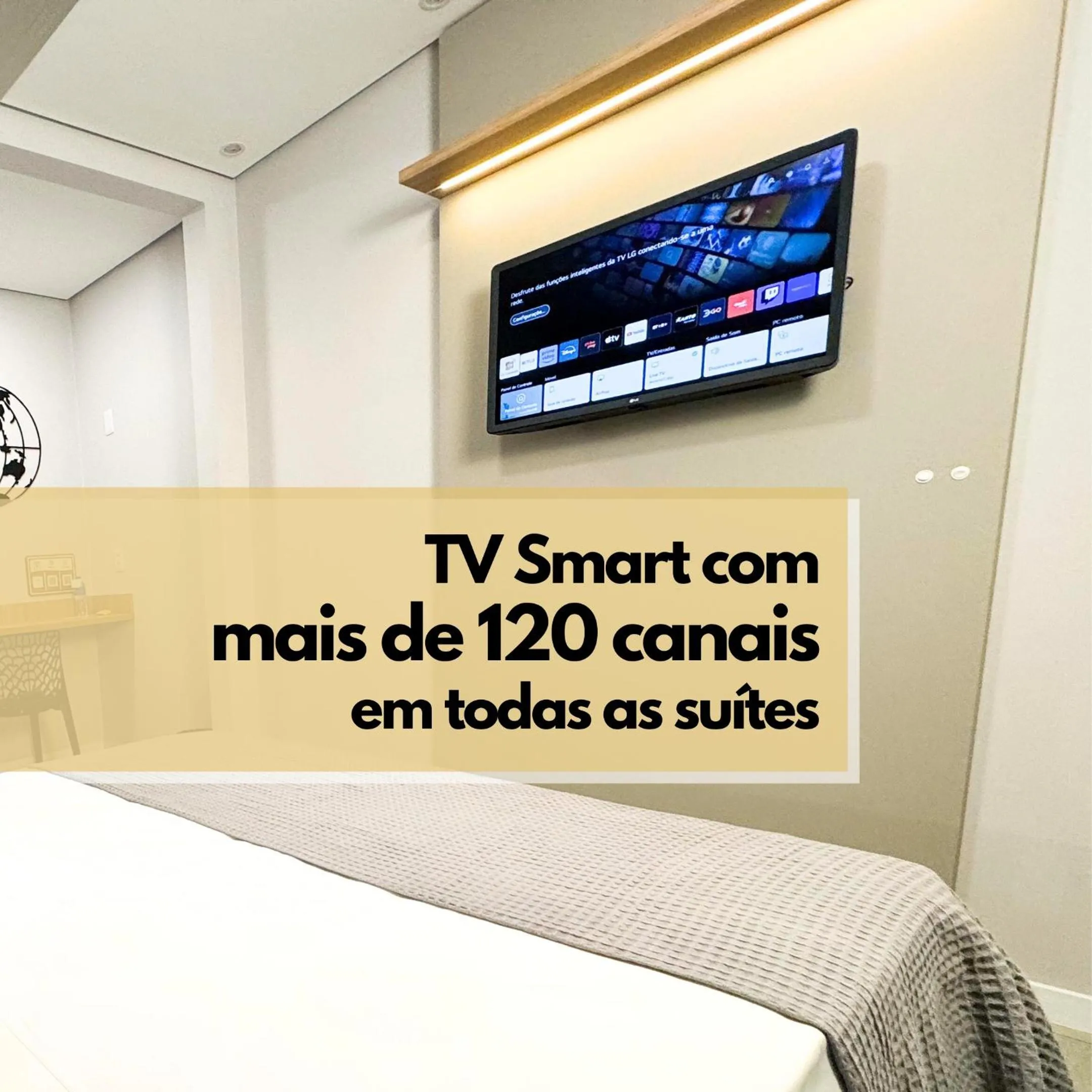 TV and multimedia, Bed in Hotel São José
