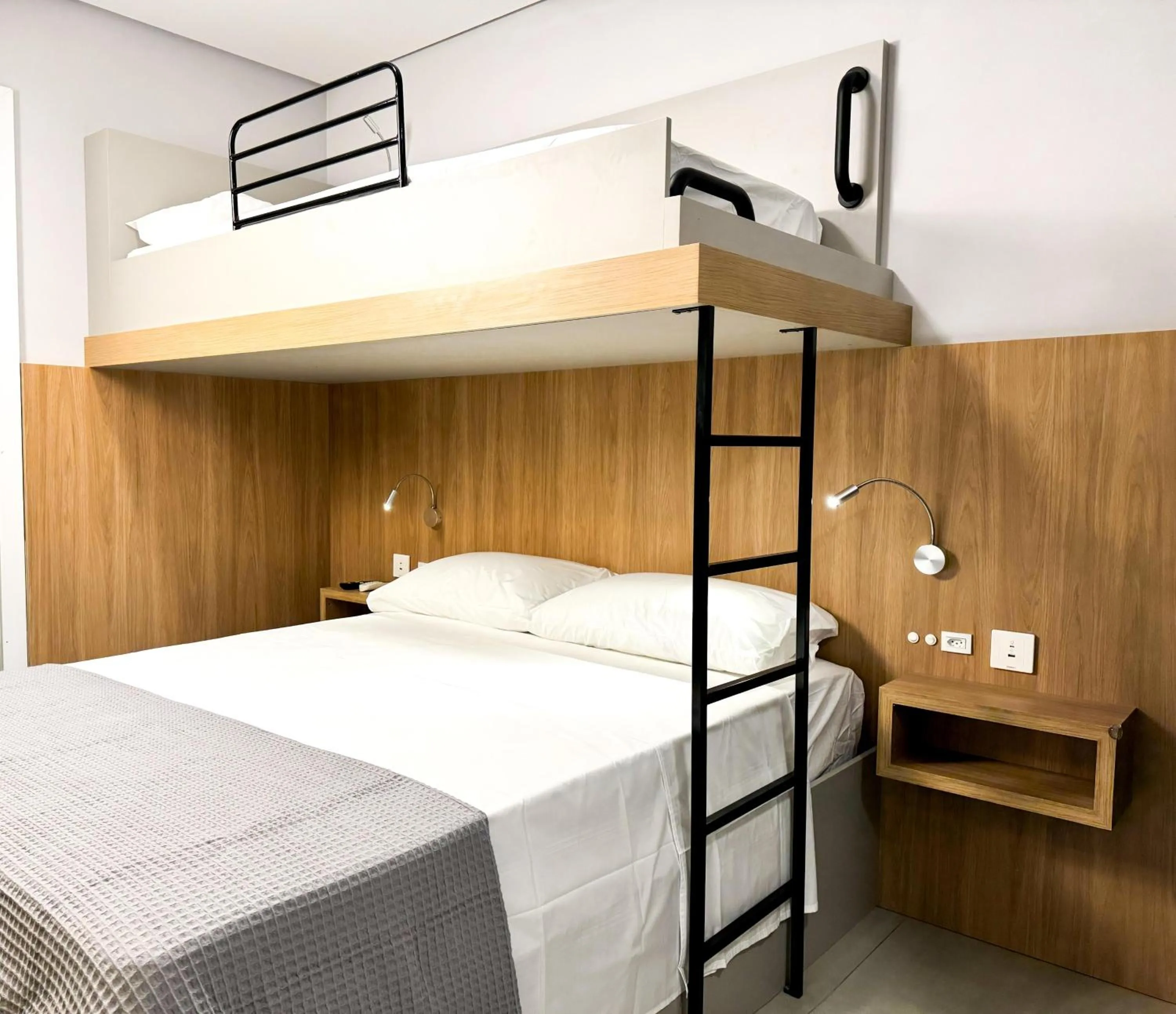 Bed in Hotel São José