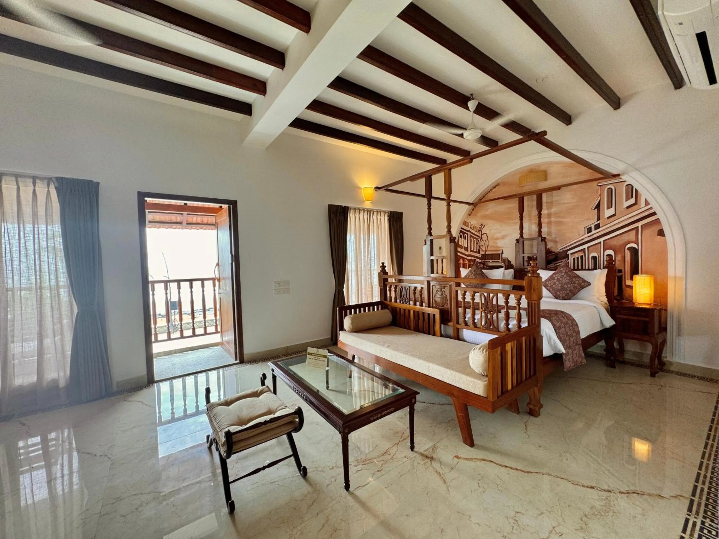 Bed in La Plage Seaview Suites