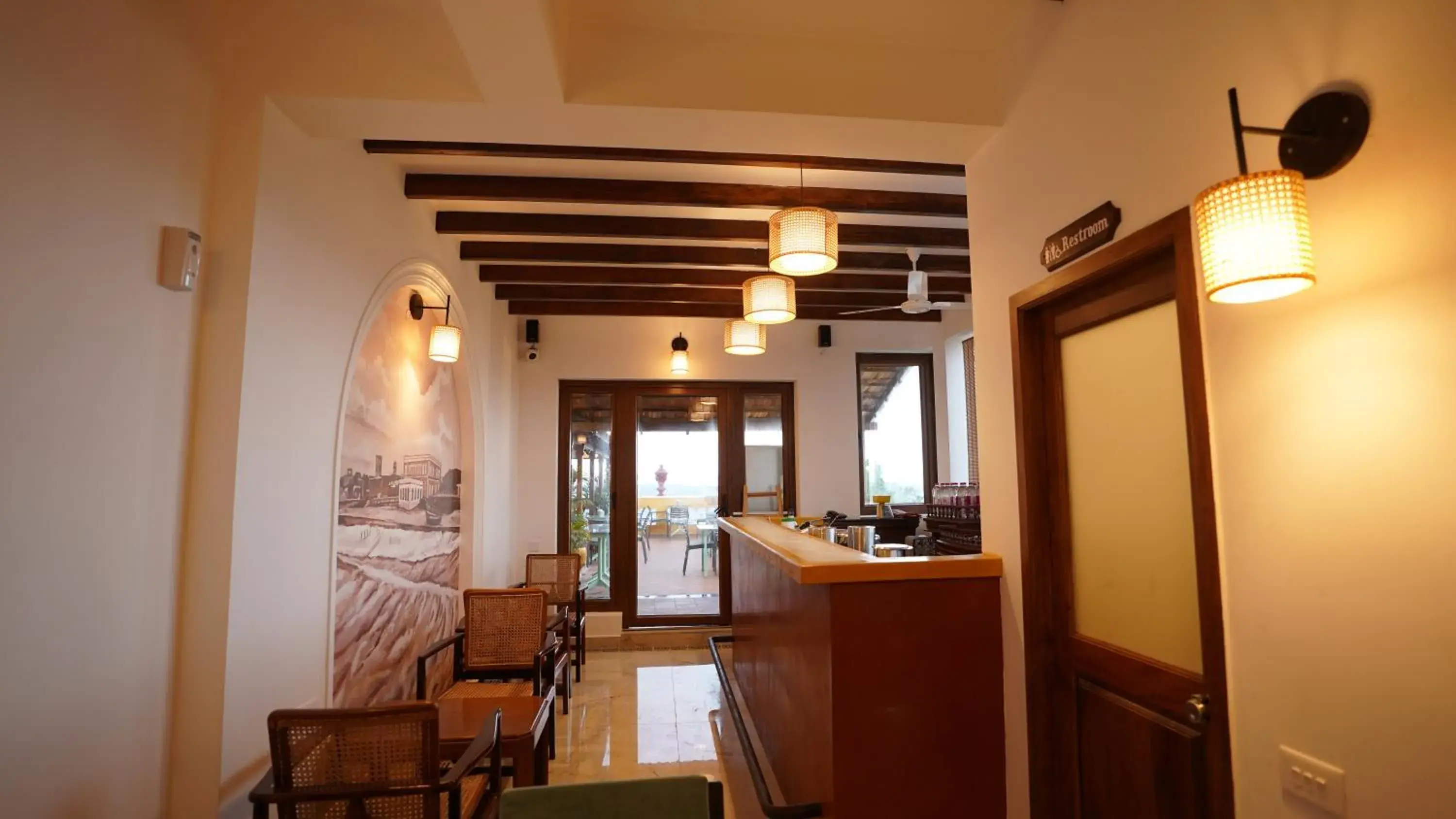 Seating area in La Plage Seaview Suites Seating area in La Plage Seaview Suites