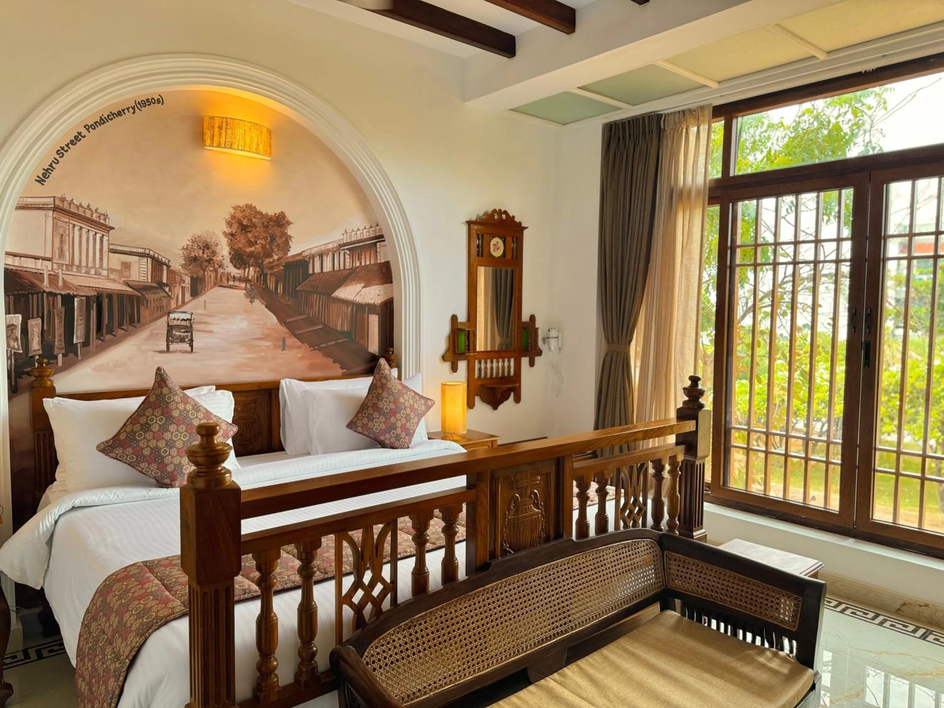 Bed in La Plage Seaview Suites