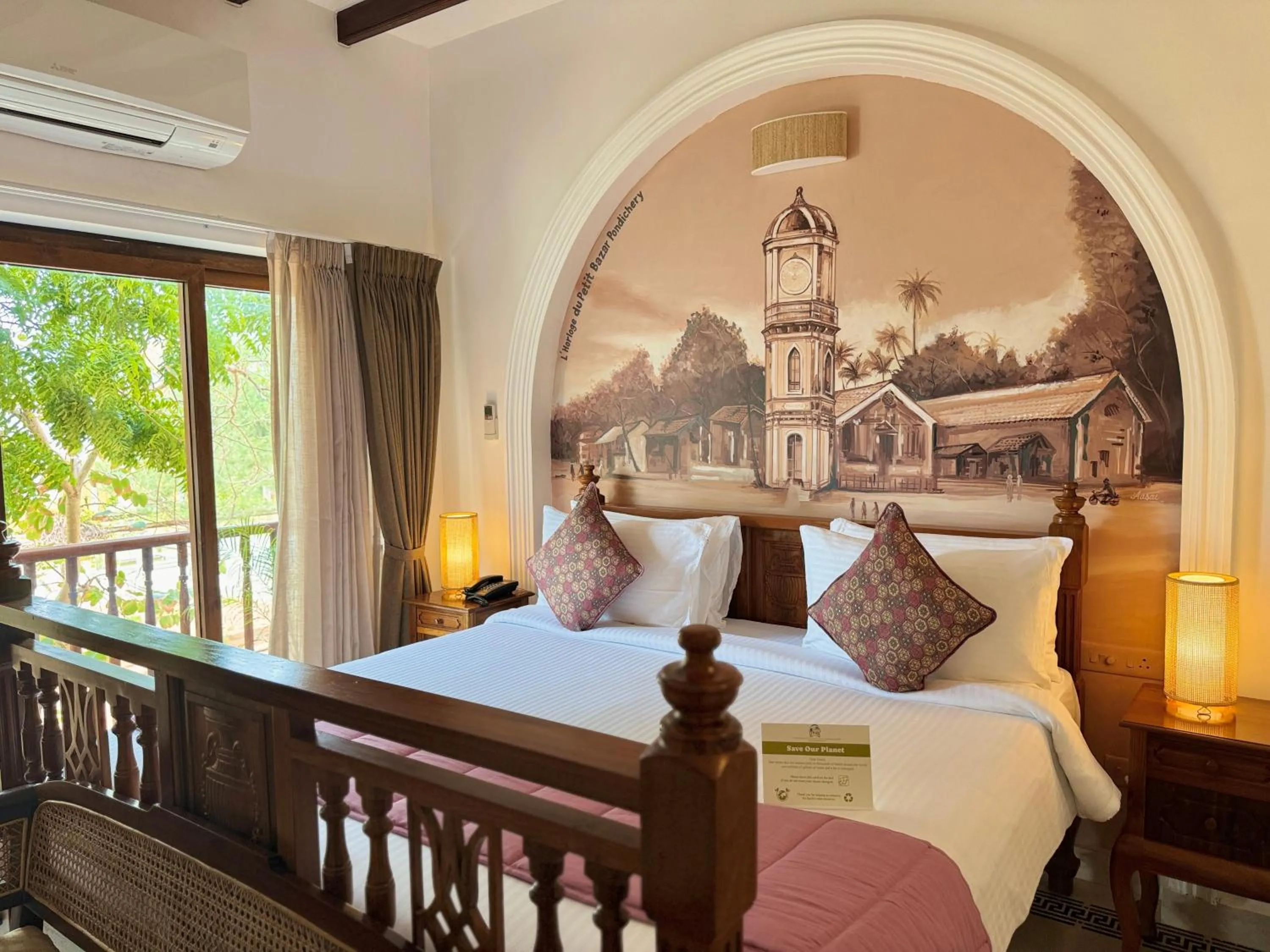 Bed in La Plage Seaview Suites