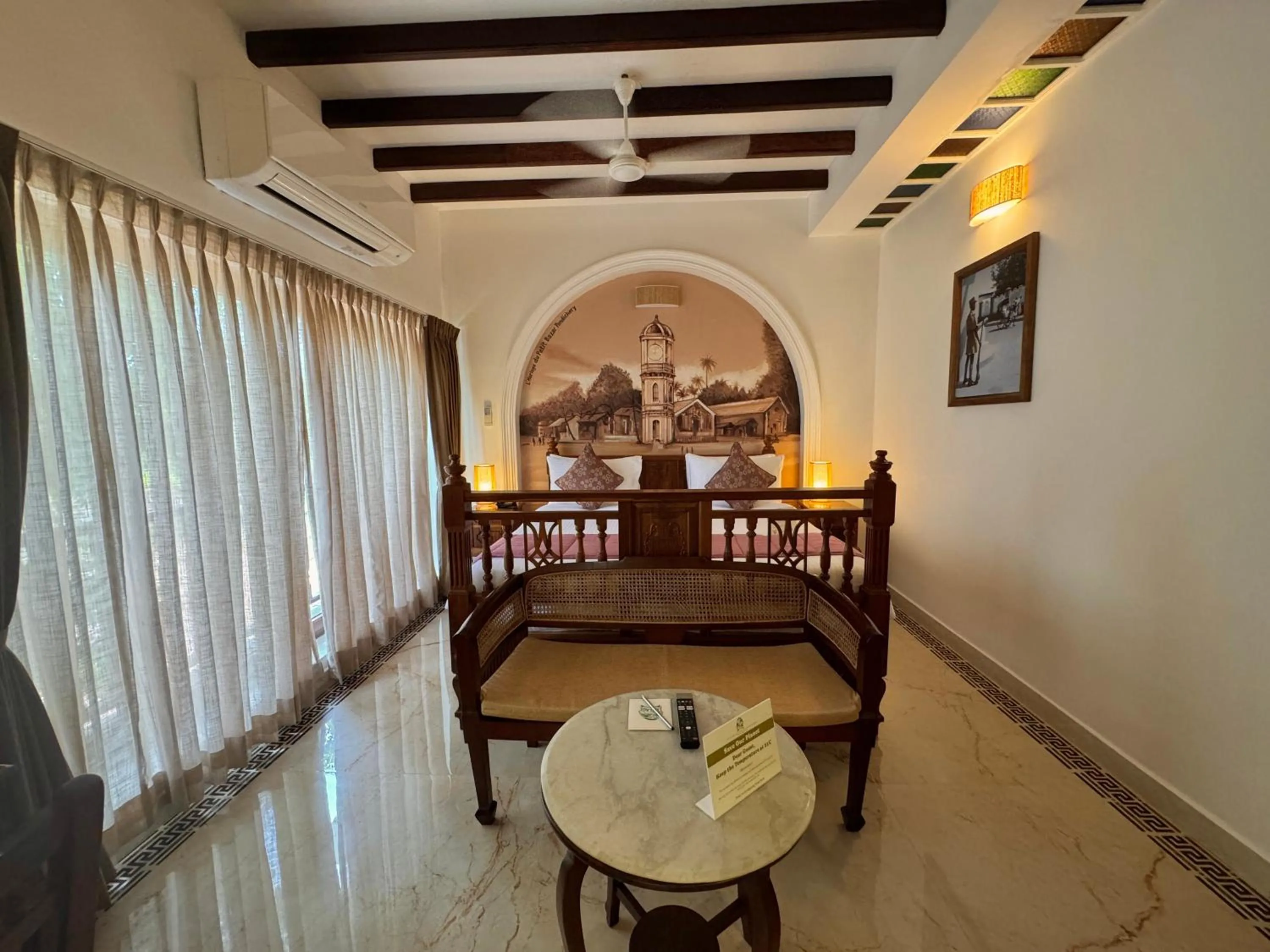 Bed in La Plage Seaview Suites