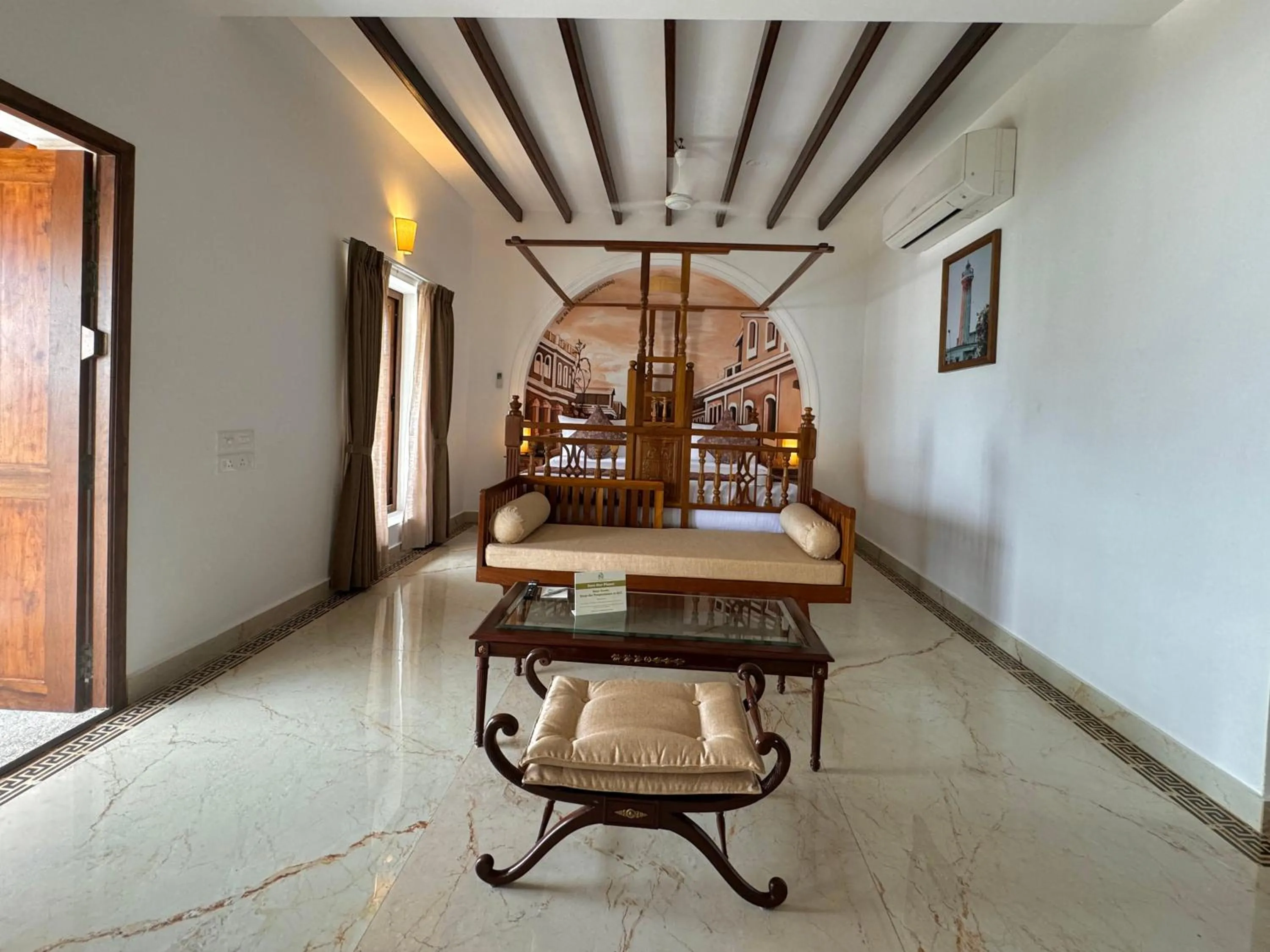 Bed in La Plage Seaview Suites