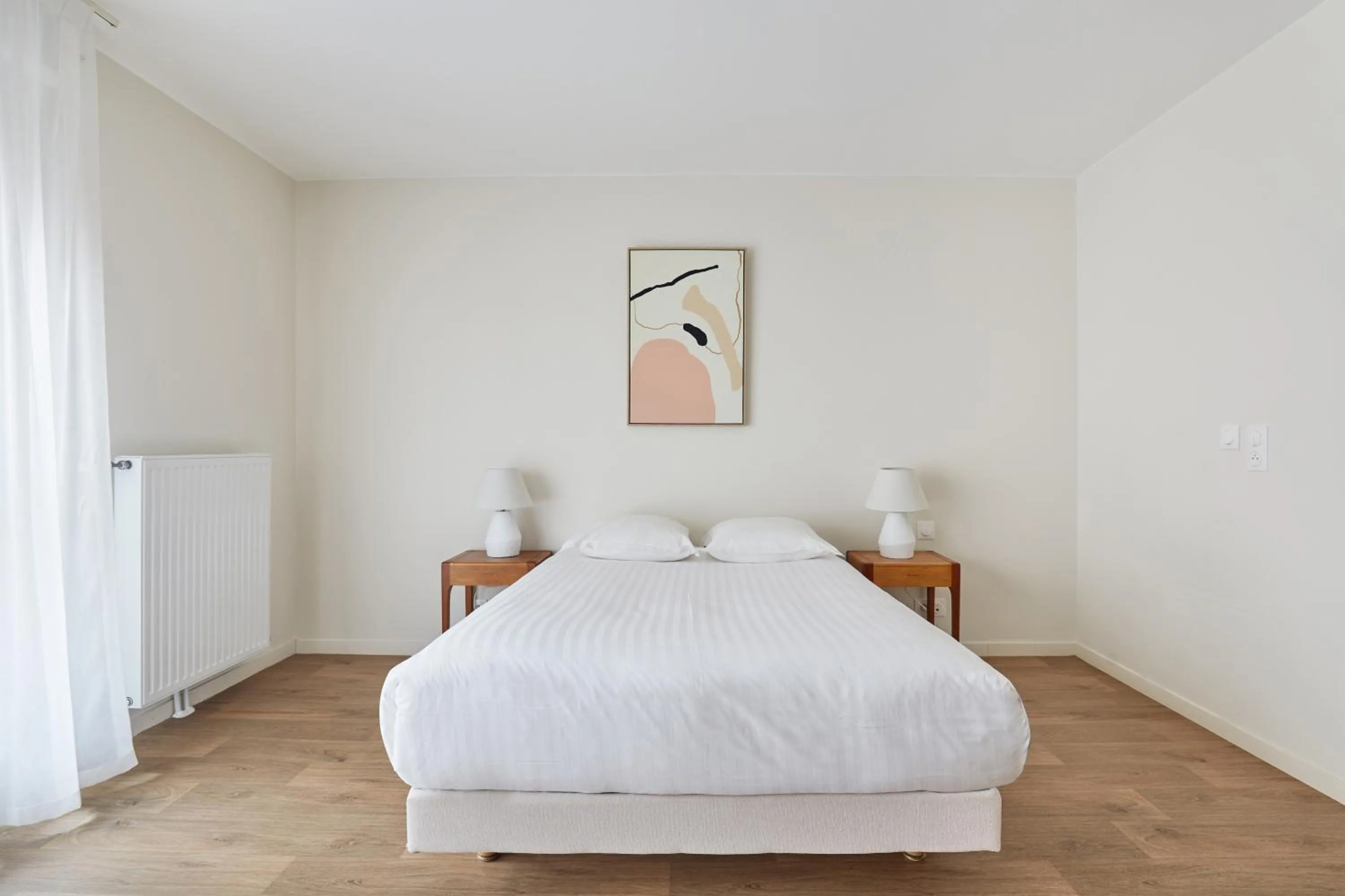 Bedroom, Bed in Appart Hotel Paris Levallois Maurice Ravel