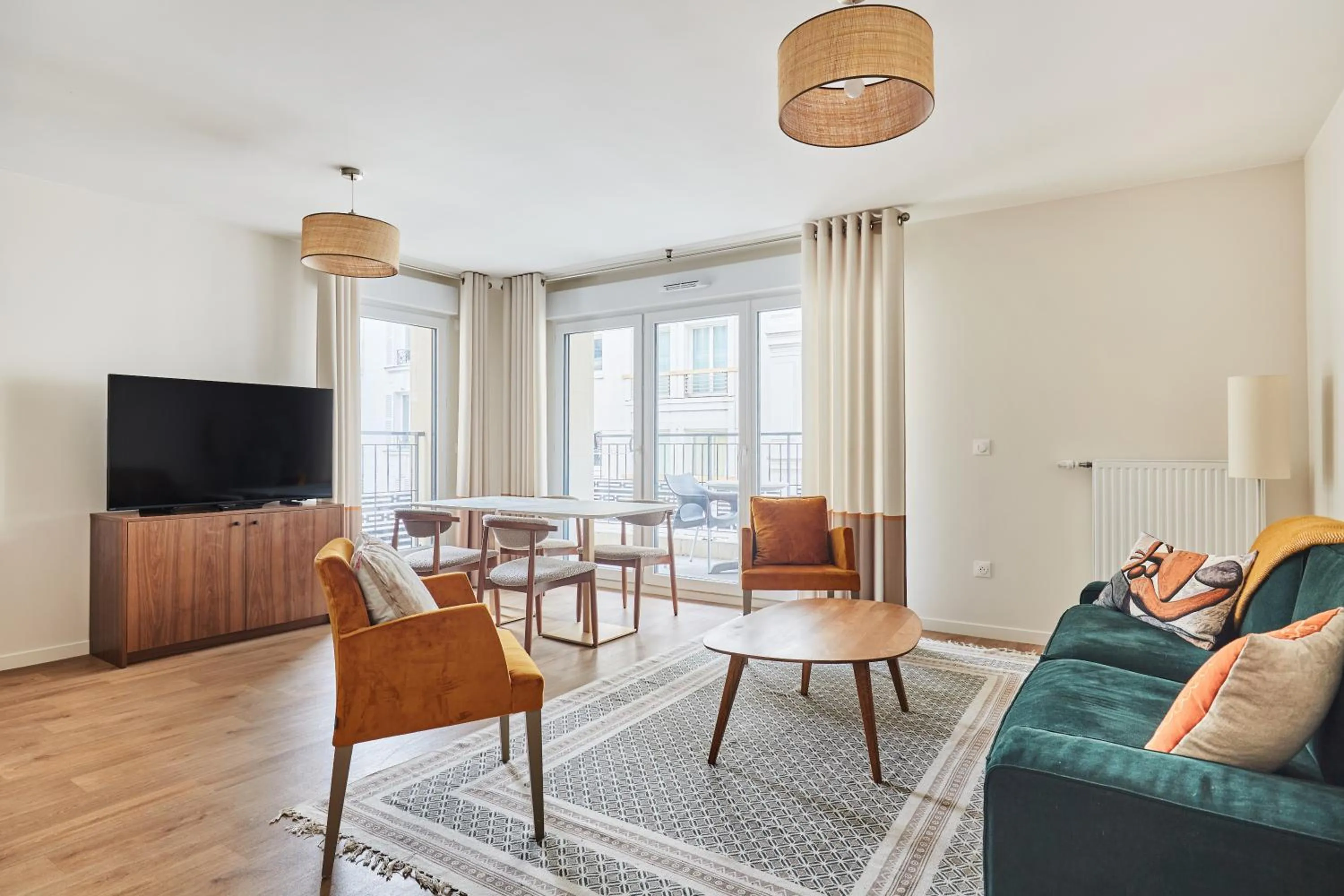 Seating area in Appart Hotel Paris Levallois Maurice Ravel