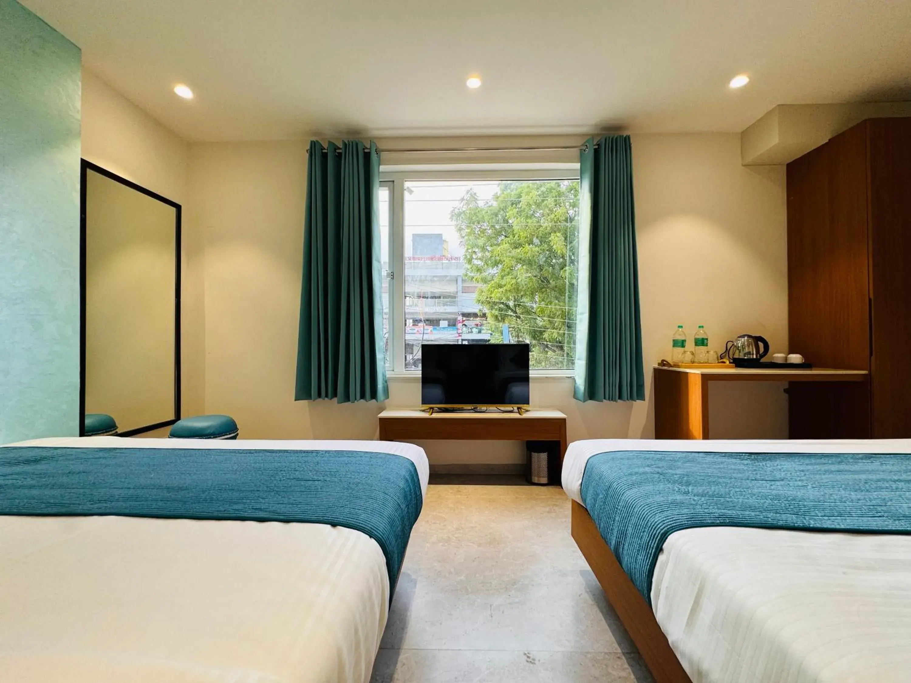 Bed in Hotel Rudhav Palace Bed in Hotel Rudhav Palace