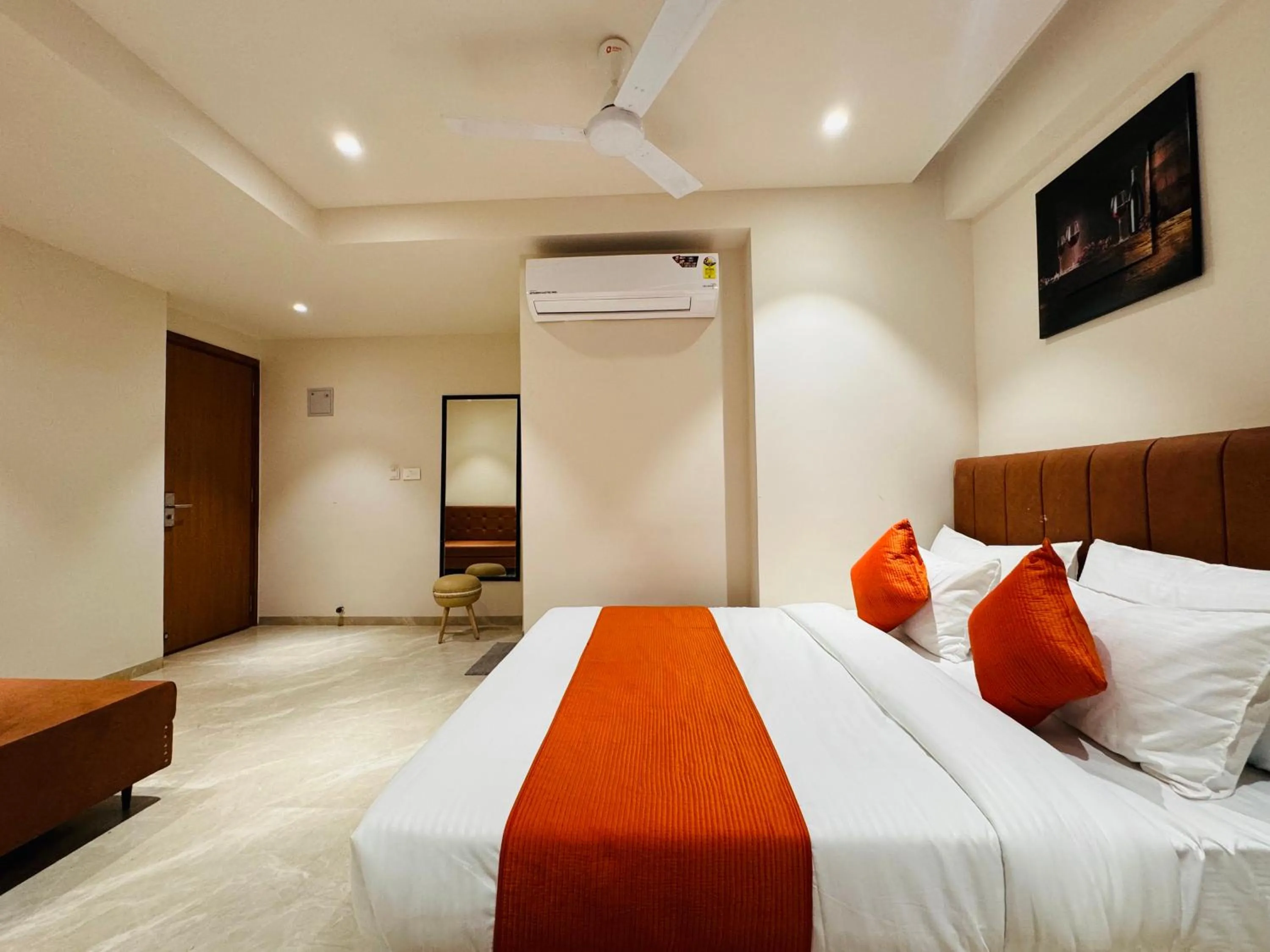 Bed in Hotel Rudhav Palace