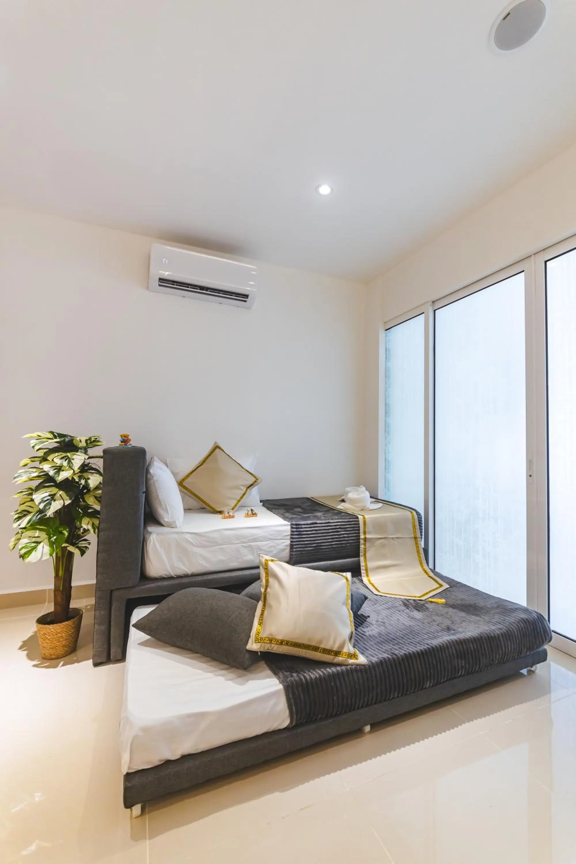 Bed in Beautiful Seaview Suites at The Shore Kota Kinabalu