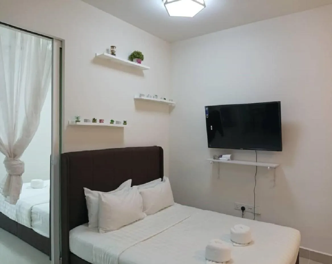 Bed in Beautiful Seaview Suites at The Shore Kota Kinabalu