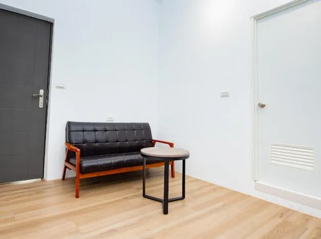 Seating area in Chao Hostel