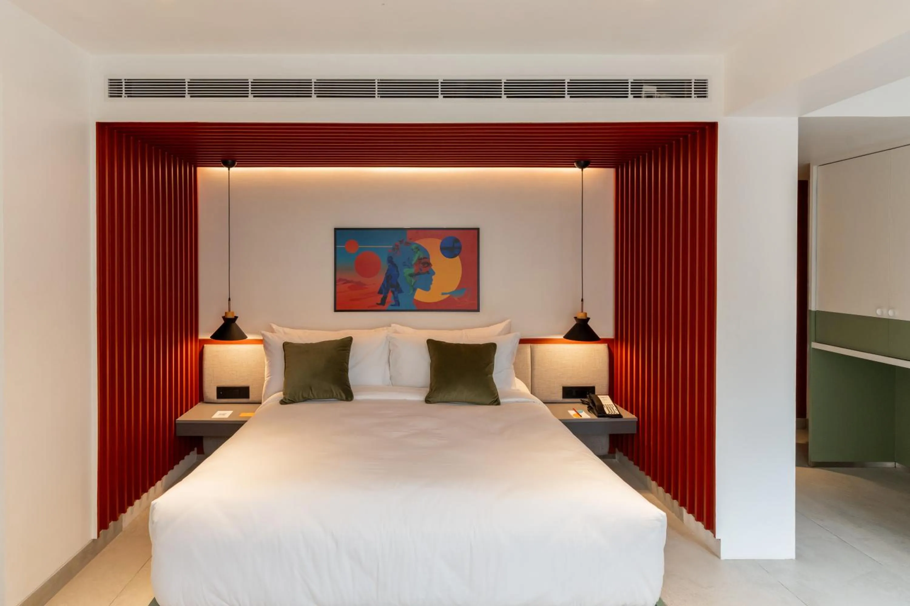 Bed in Spektrum Hotel - Bengaluru Airport