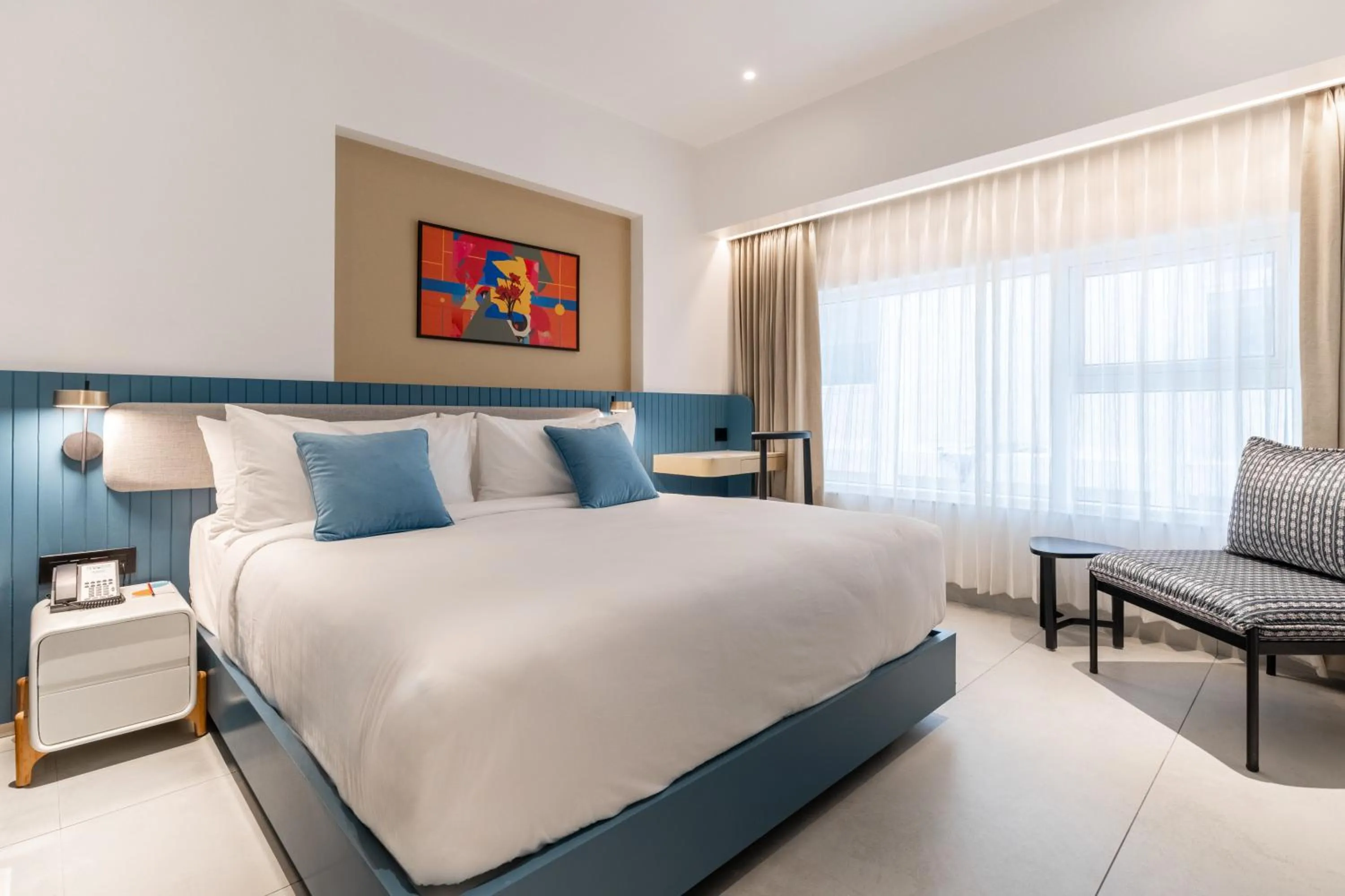 Bed in Spektrum Hotel - Bengaluru Airport