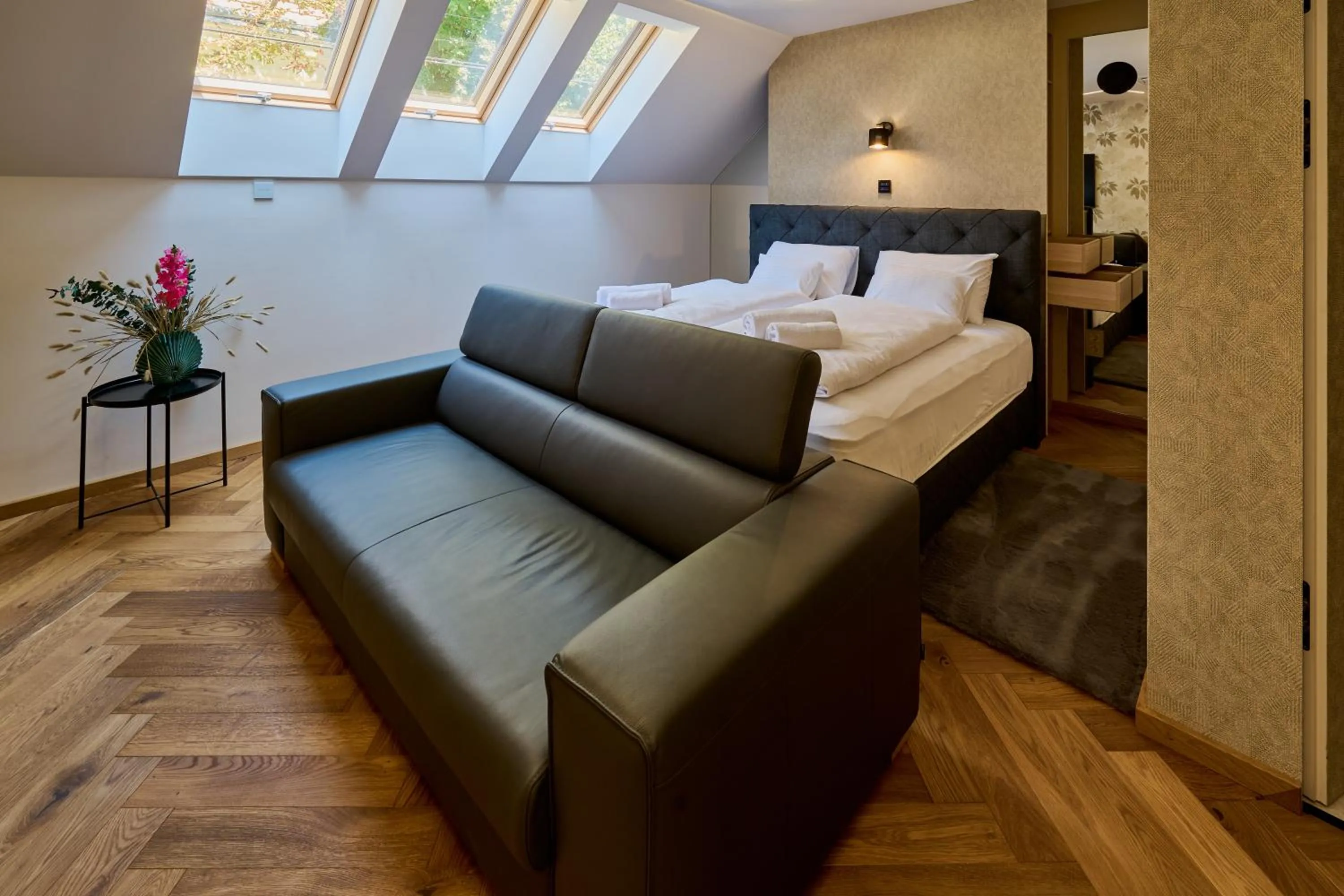 Bed in GRANDIS Premium Apartments