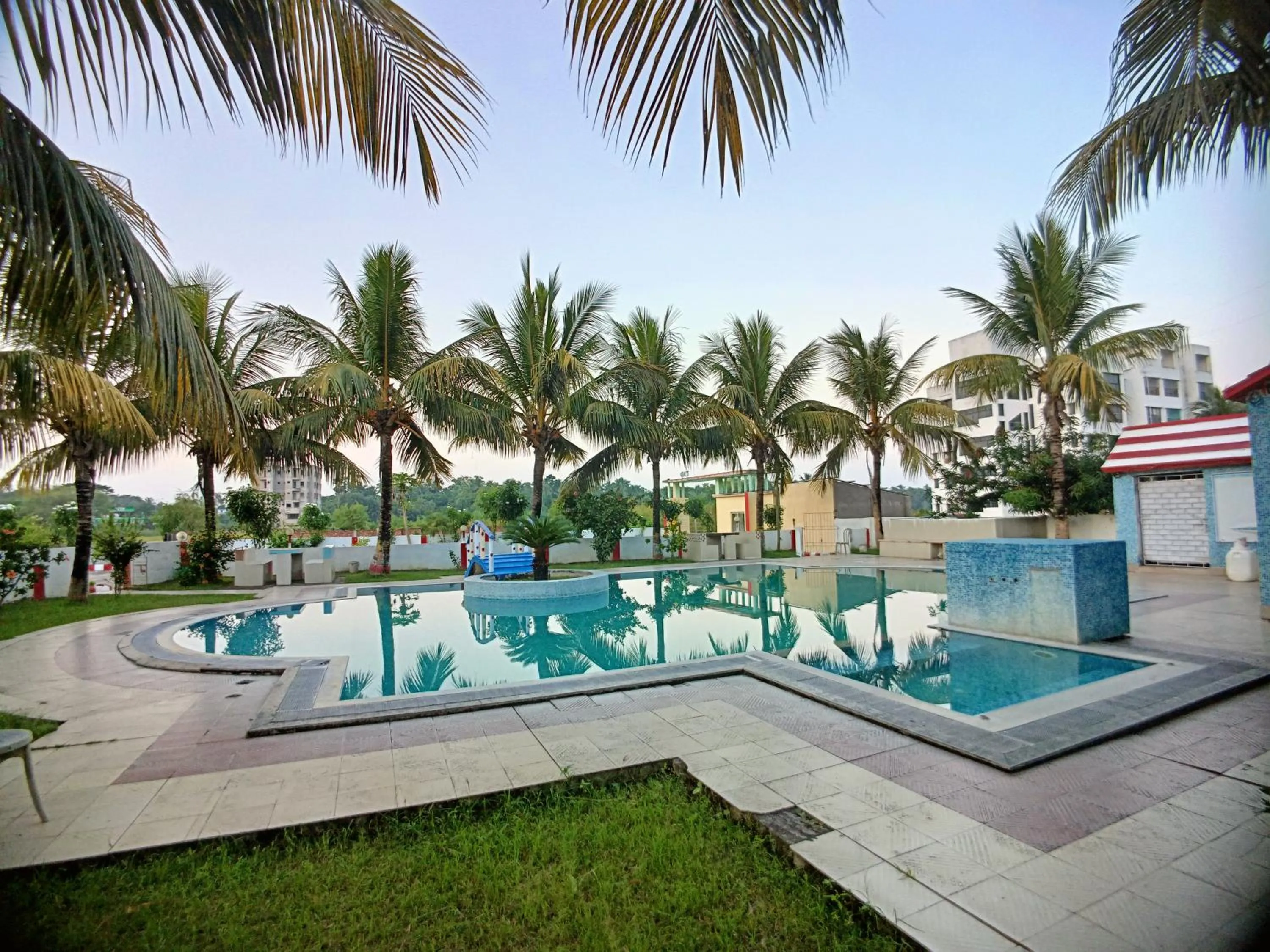 Pool view in RESORT K SEA VIEW Digha