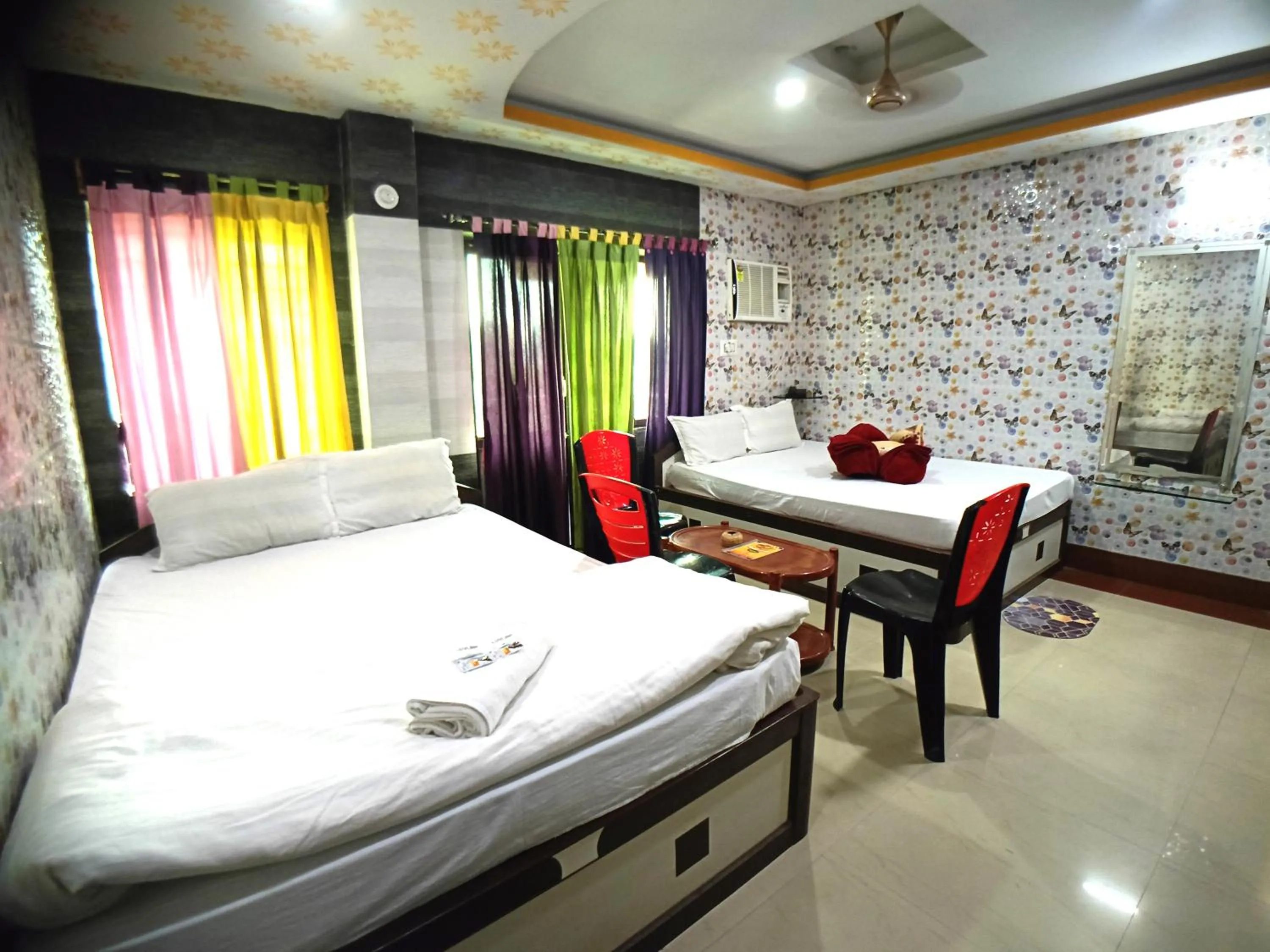 Bed in RESORT K SEA VIEW Digha