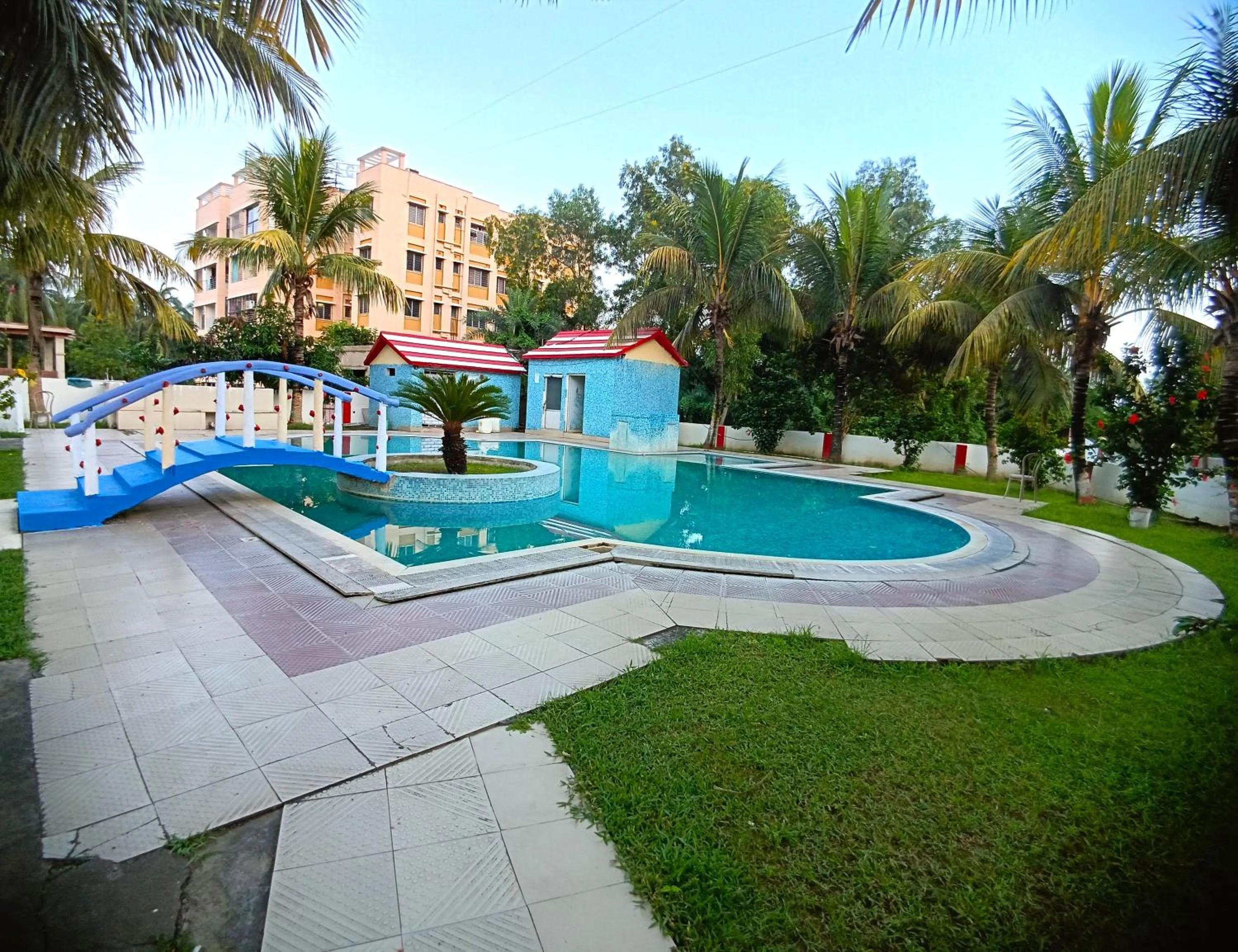 Pool view in RESORT K SEA VIEW Digha