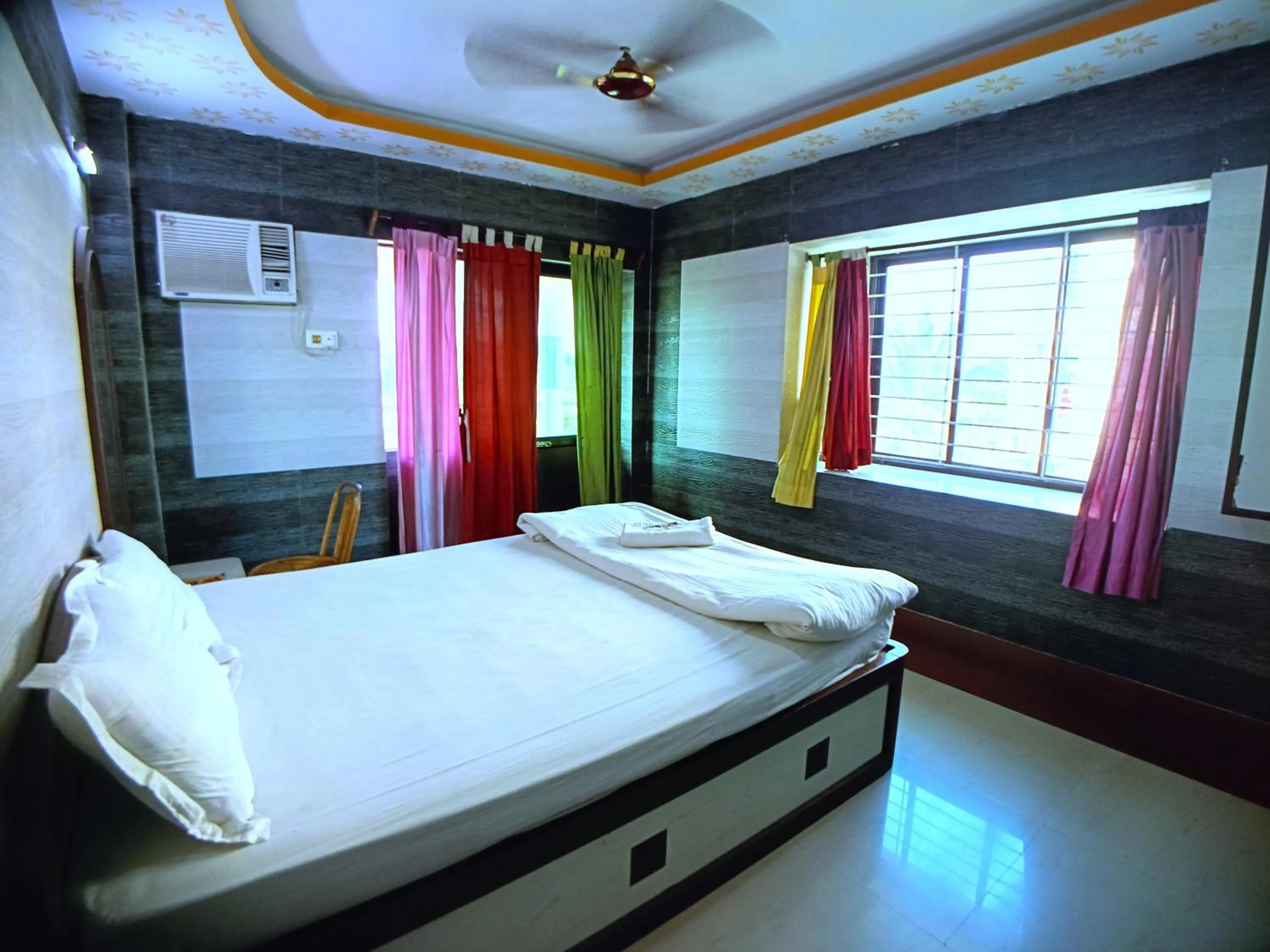 Bed in RESORT K SEA VIEW Digha