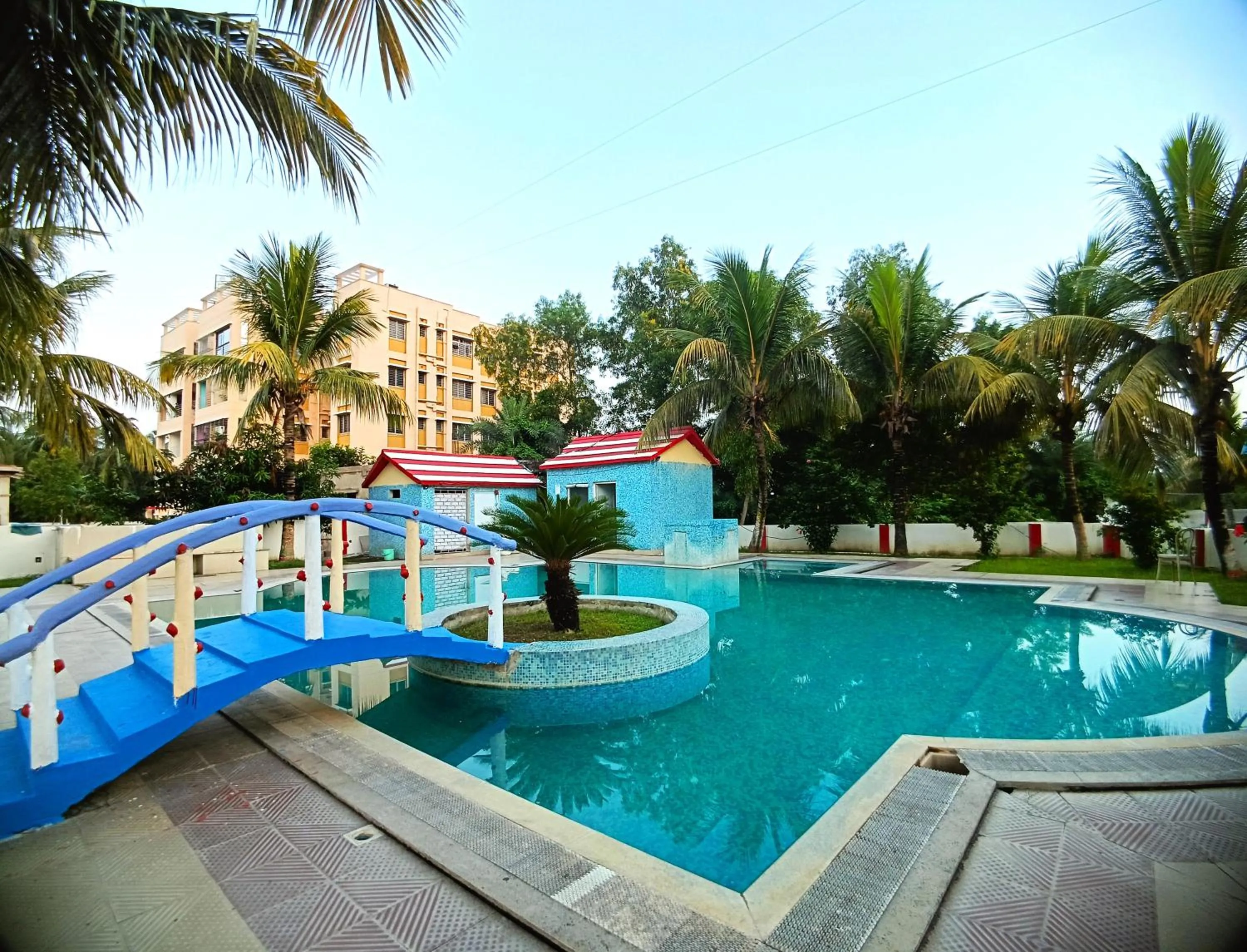 Pool view in RESORT K SEA VIEW Digha