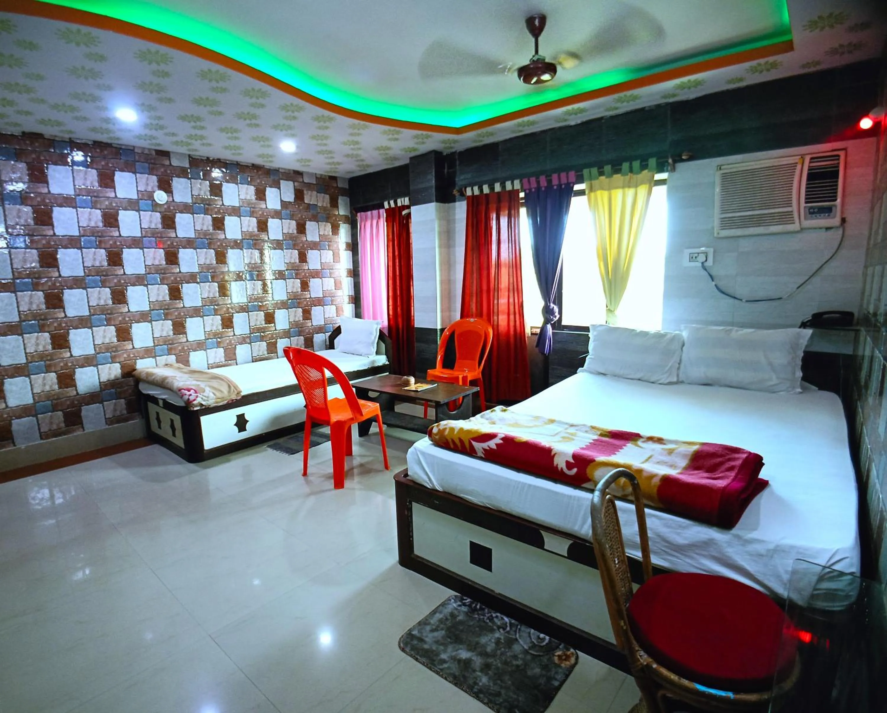 Bed in RESORT K SEA VIEW Digha