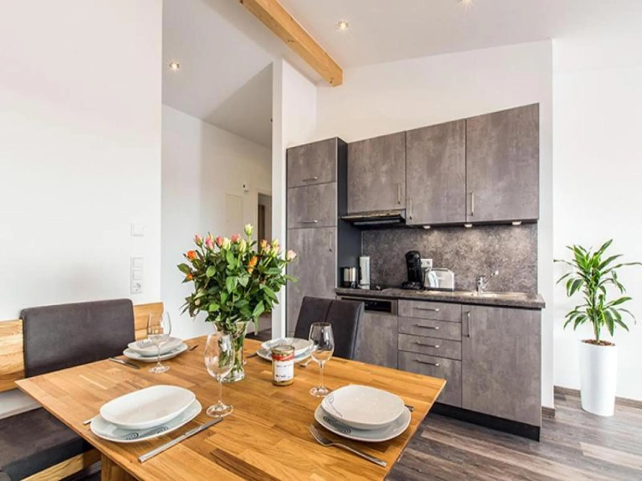 kitchen in Ferienhof Raither