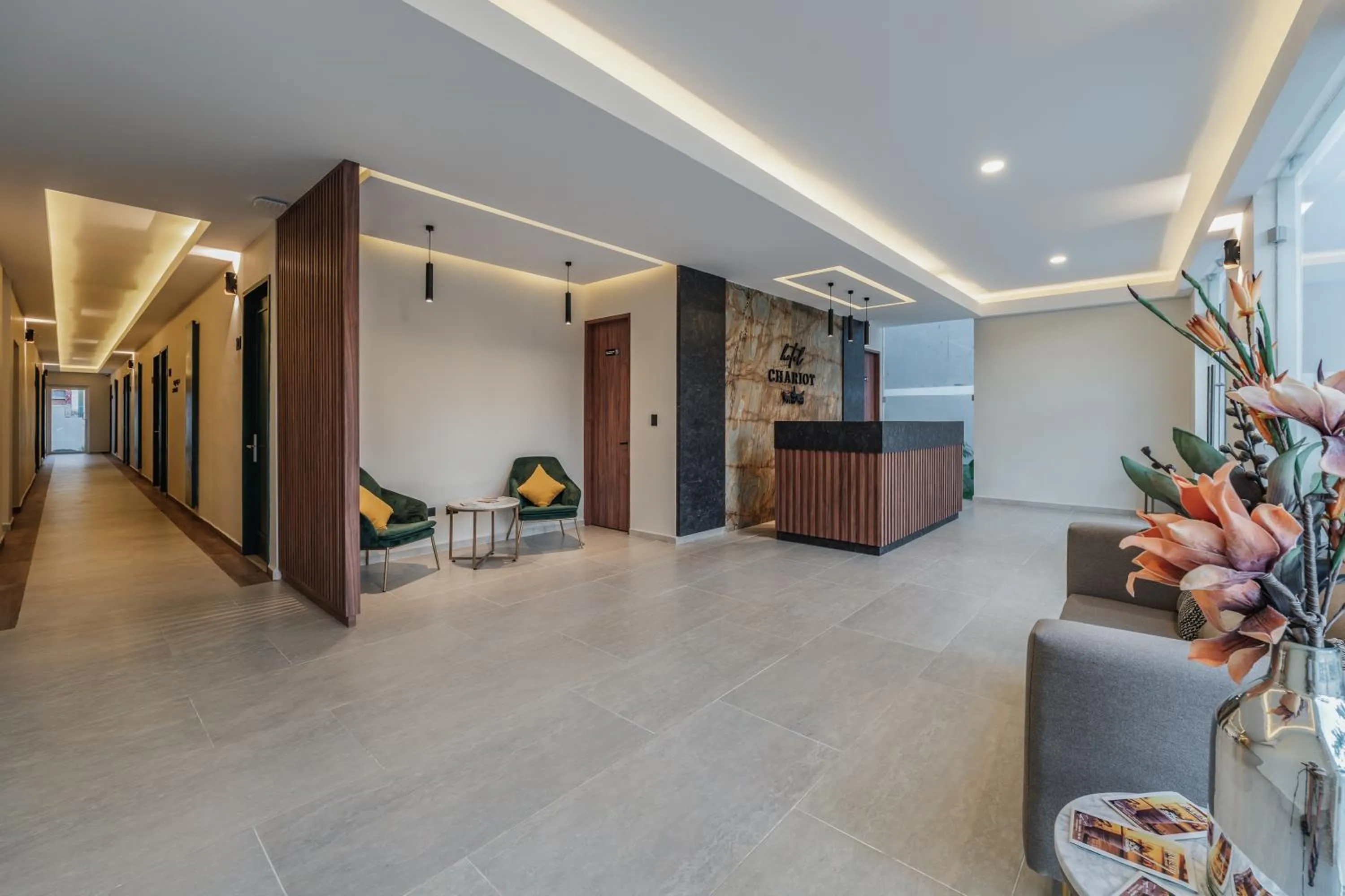 Lobby or reception in Hotel Chariot