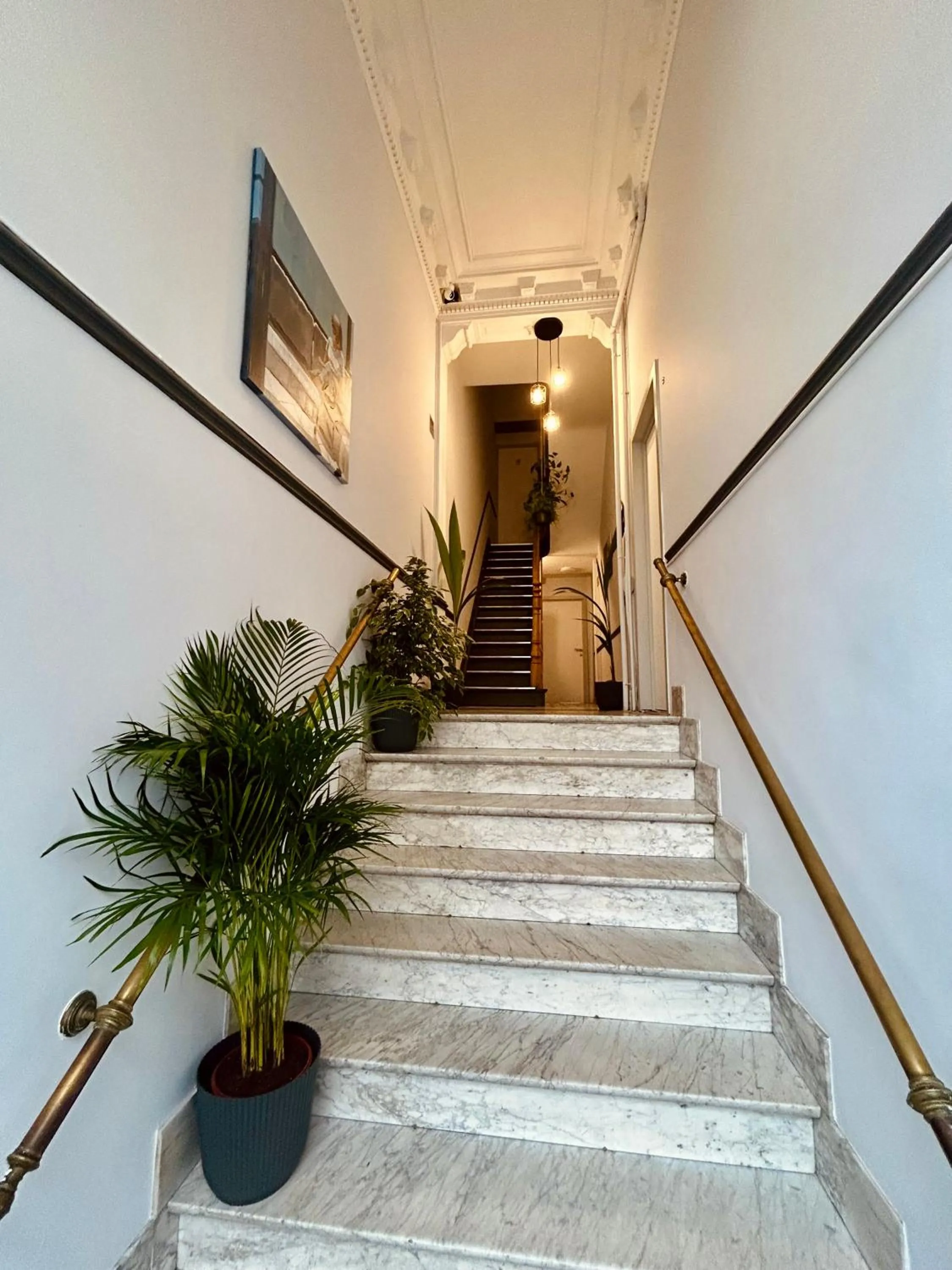 Facade/entrance in European District Hostel