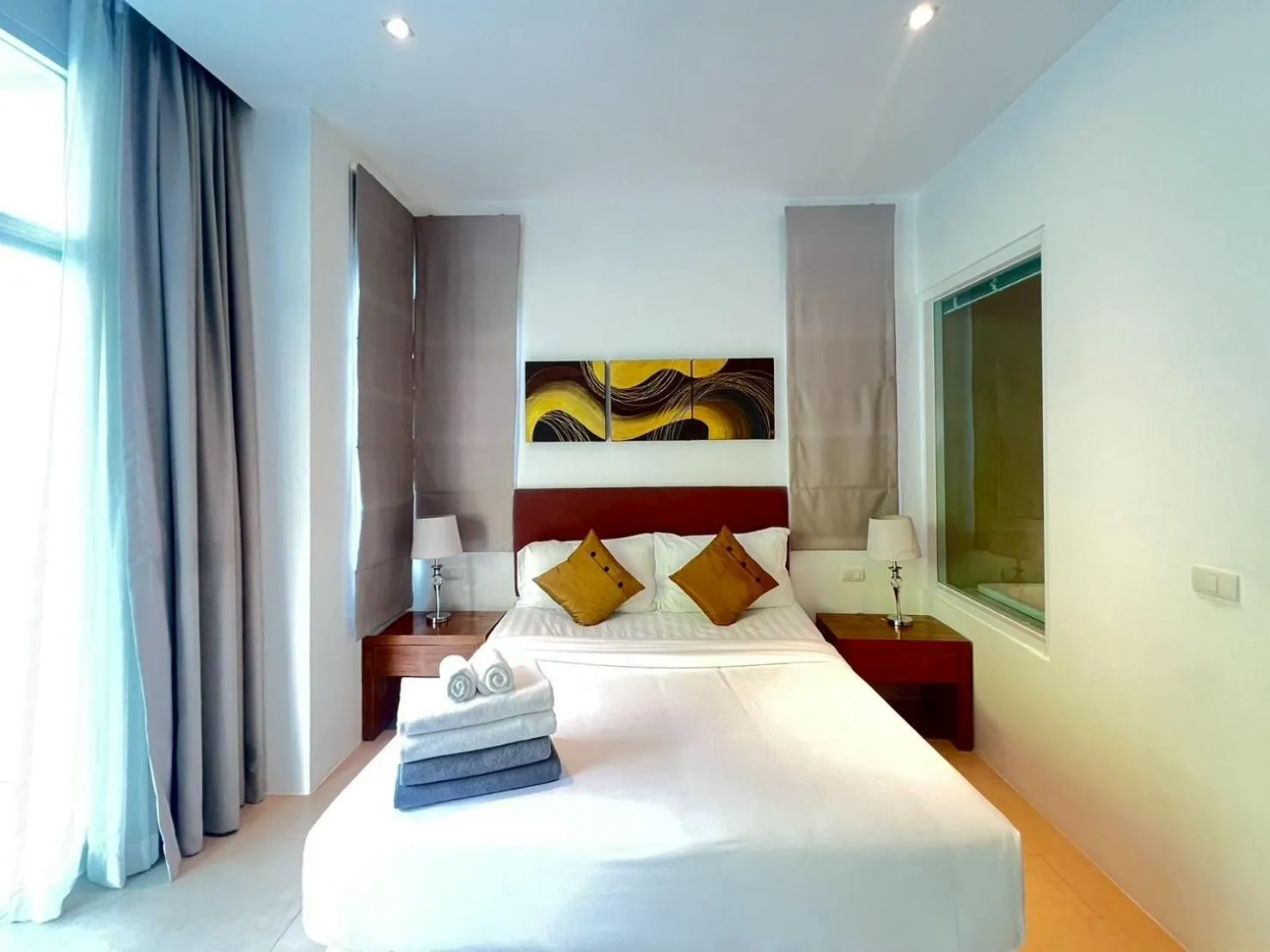 Bedroom, Bed in Grand Kamala Falls