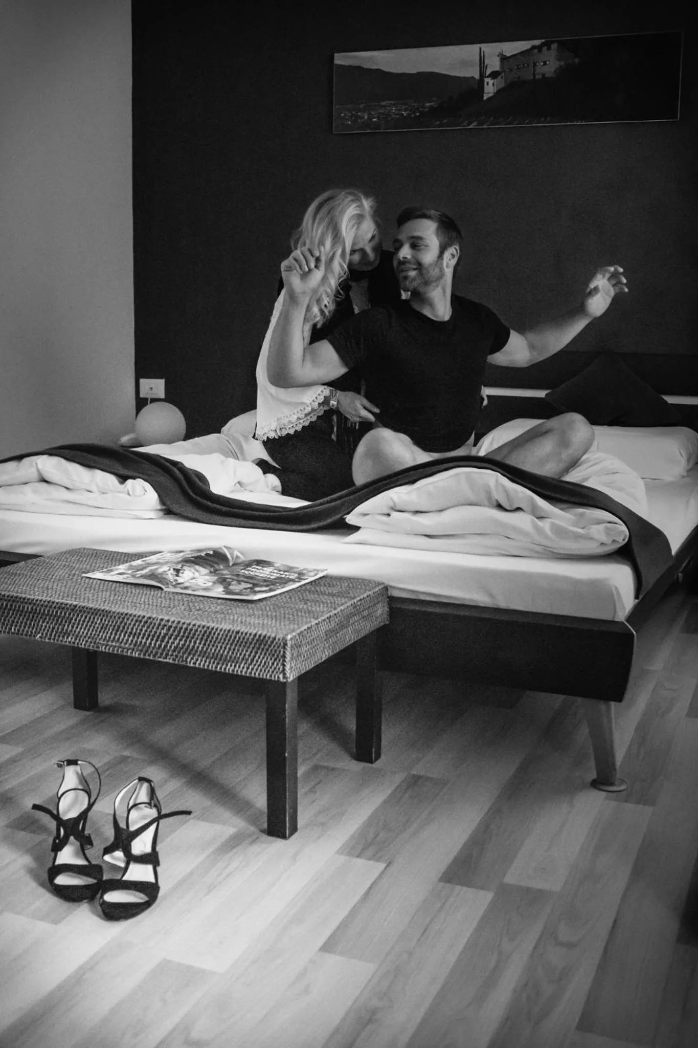 Bed in SCHLOSSHOF SÜDTIROL - Hotel & Camping Resort