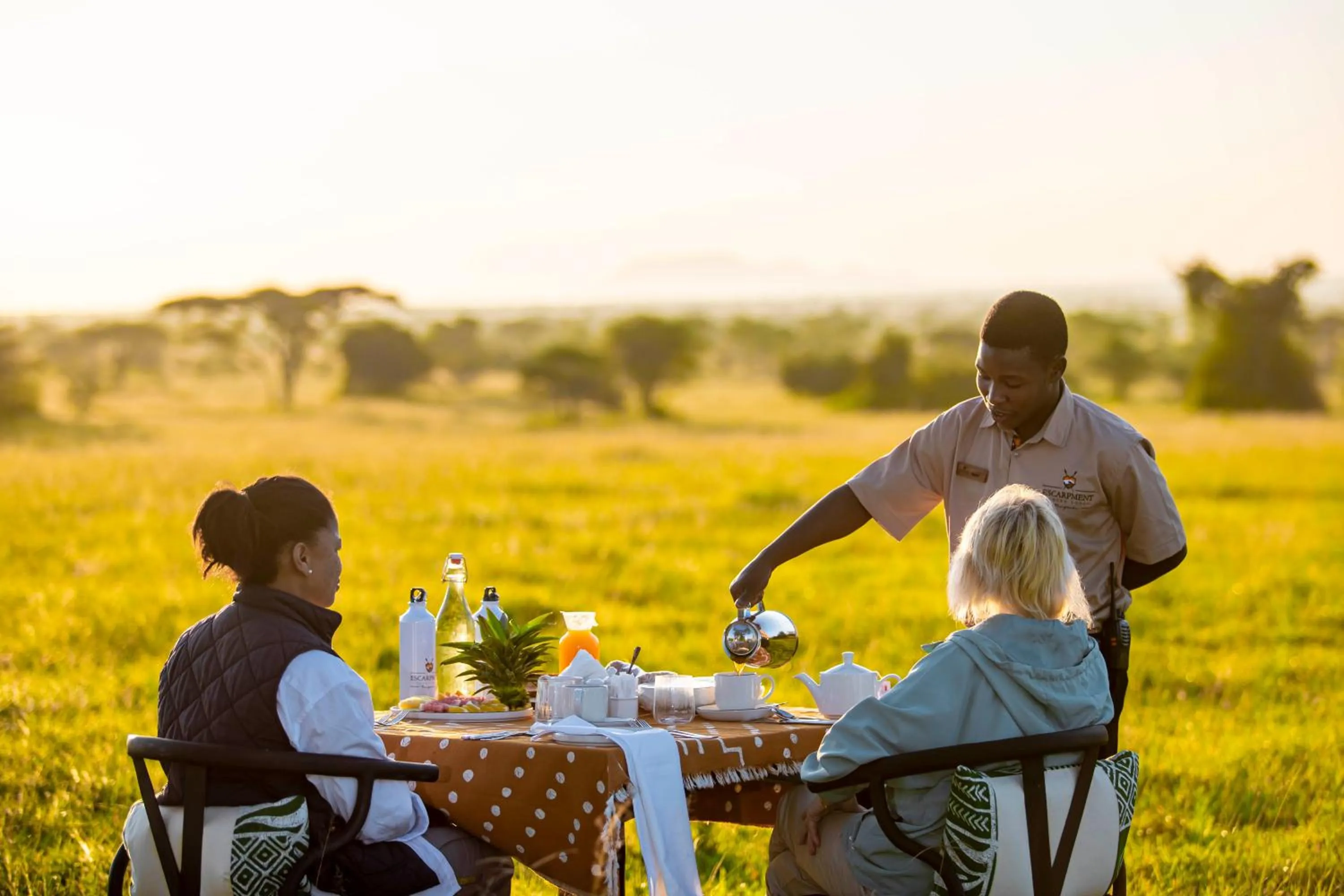 Breakfast in Escarpment Serengeti Luxury Camp