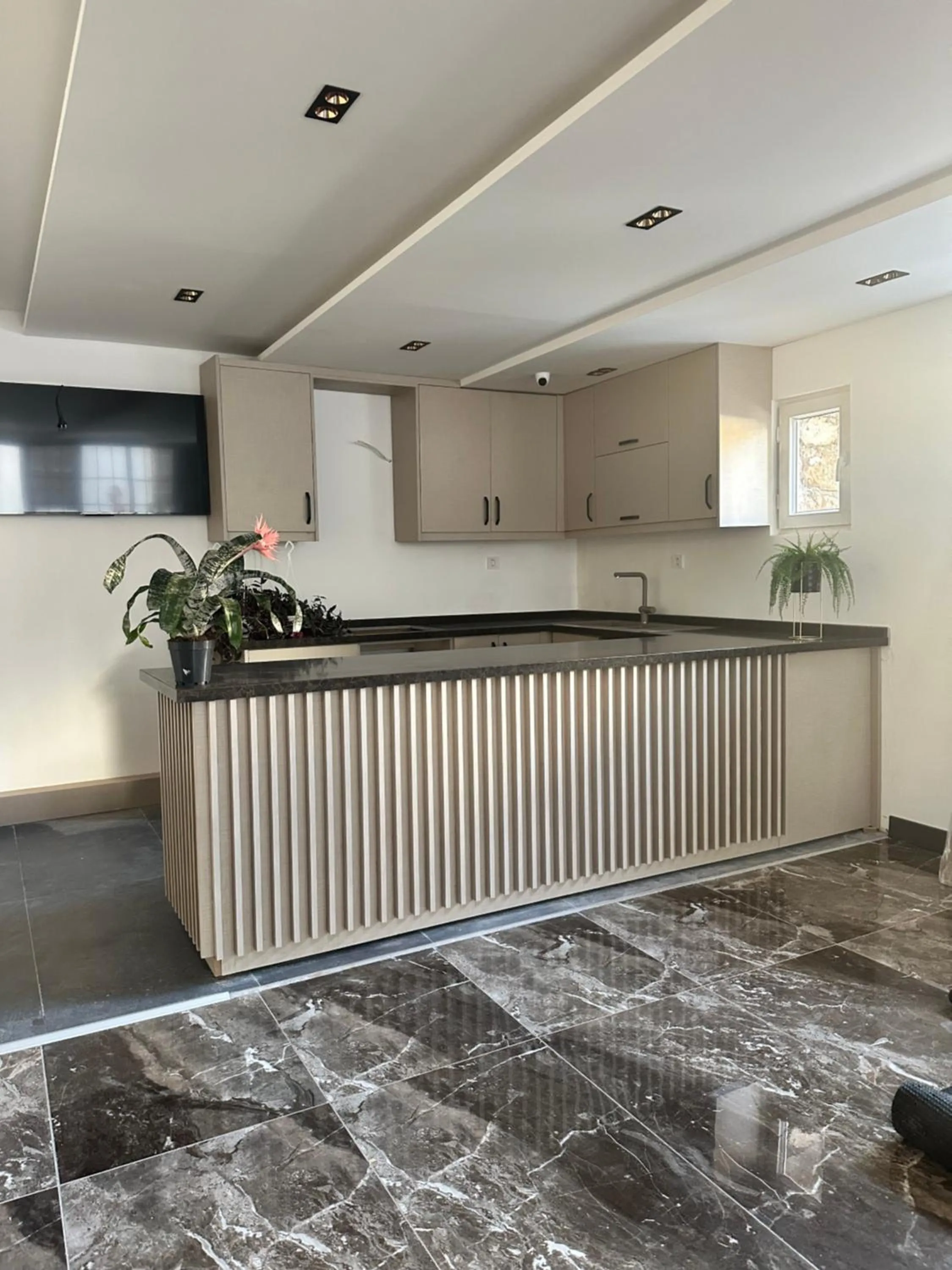 Kitchen or kitchenette in Davidson Boutique Hotel