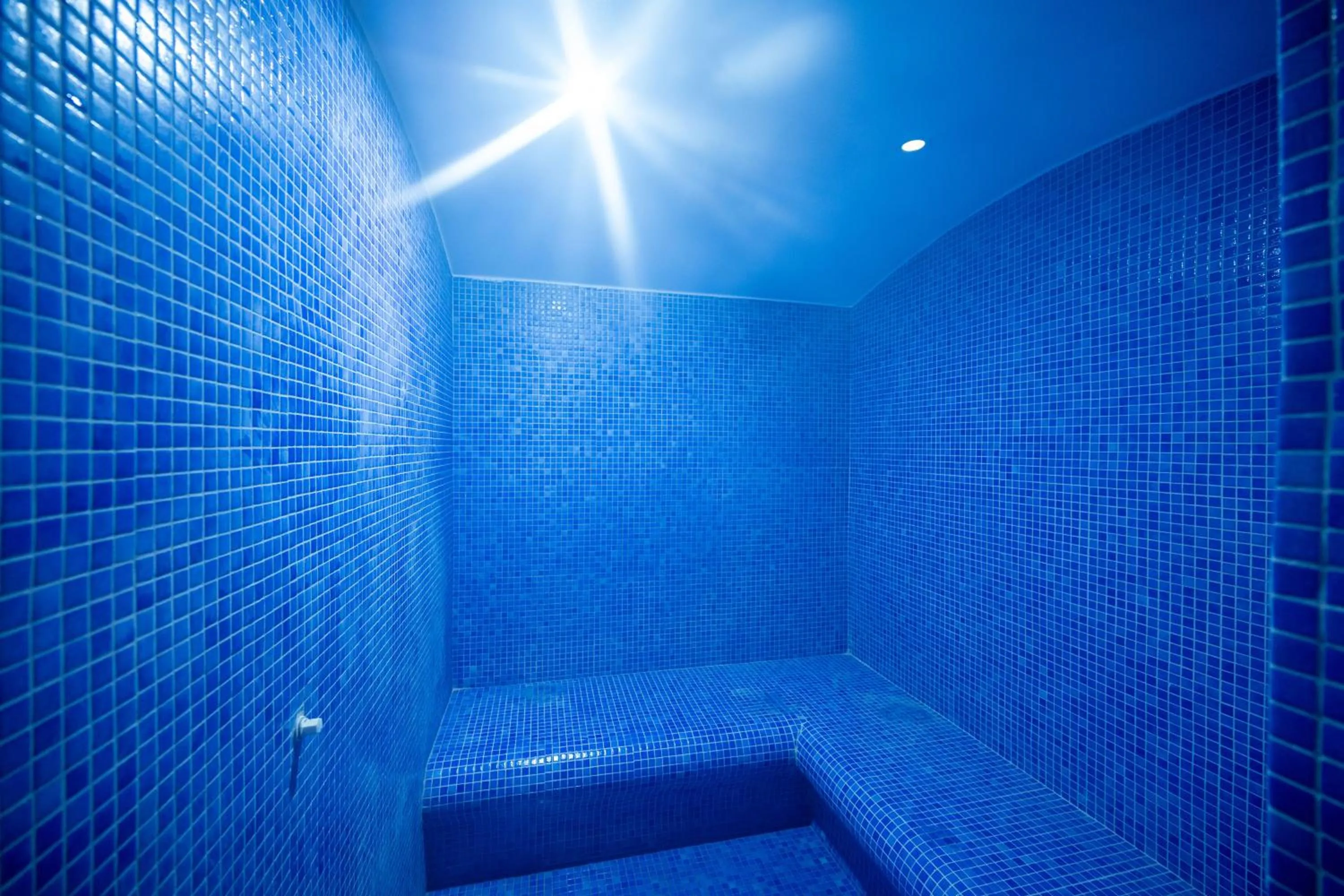 Steam room in Vess Hotel