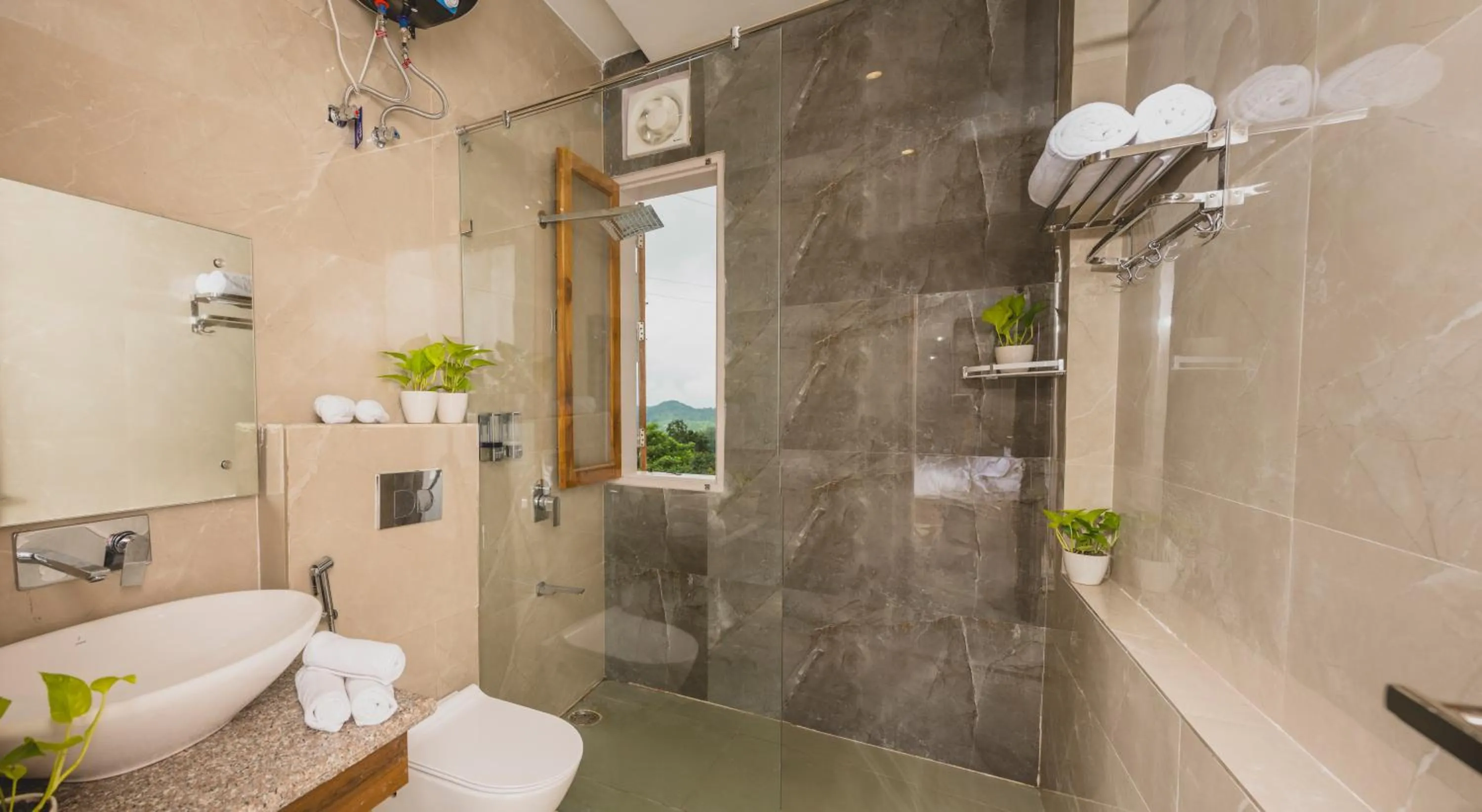 Shower in Navya Stays