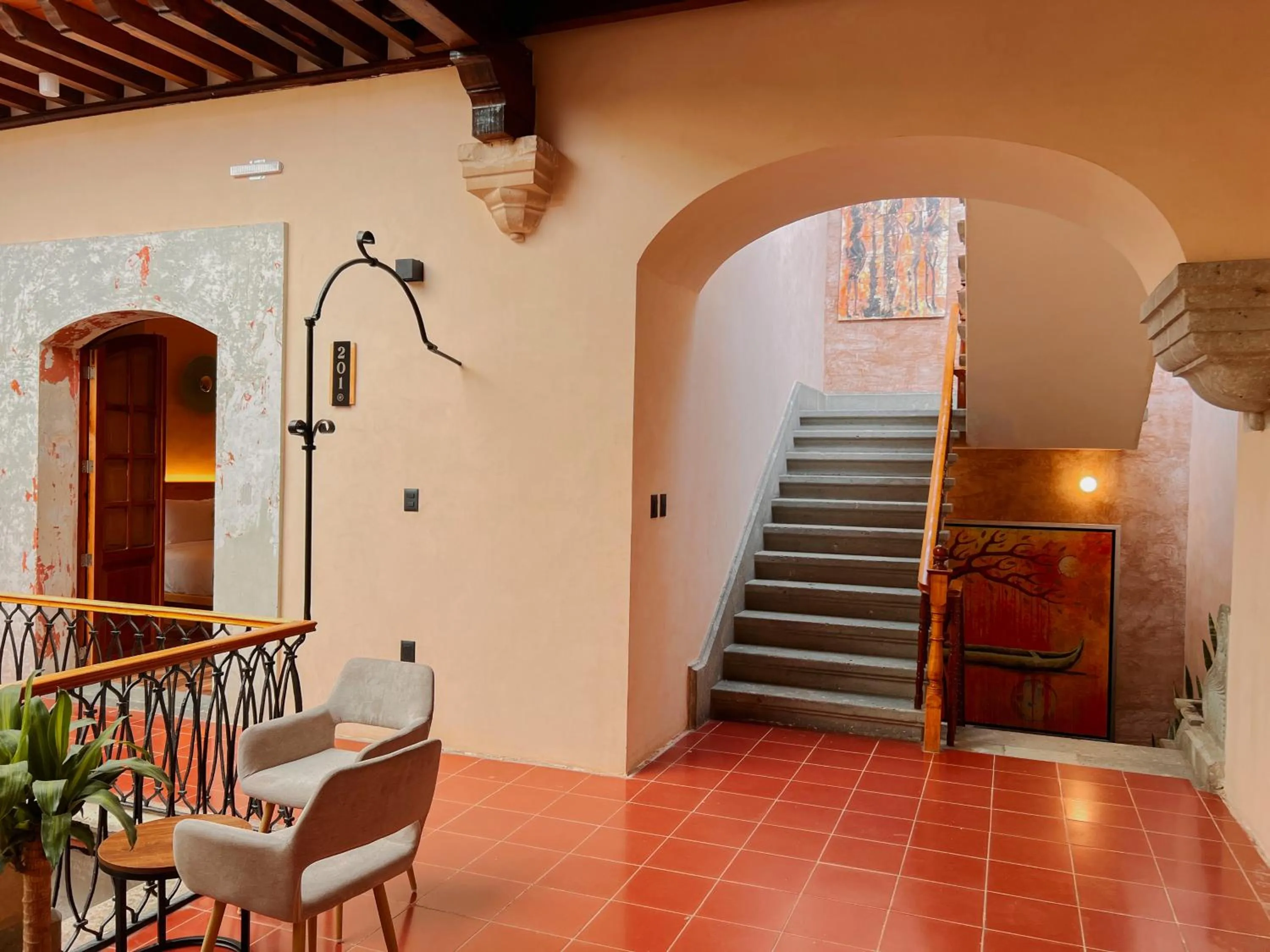 Seating area in Sauvé Casa Boutique