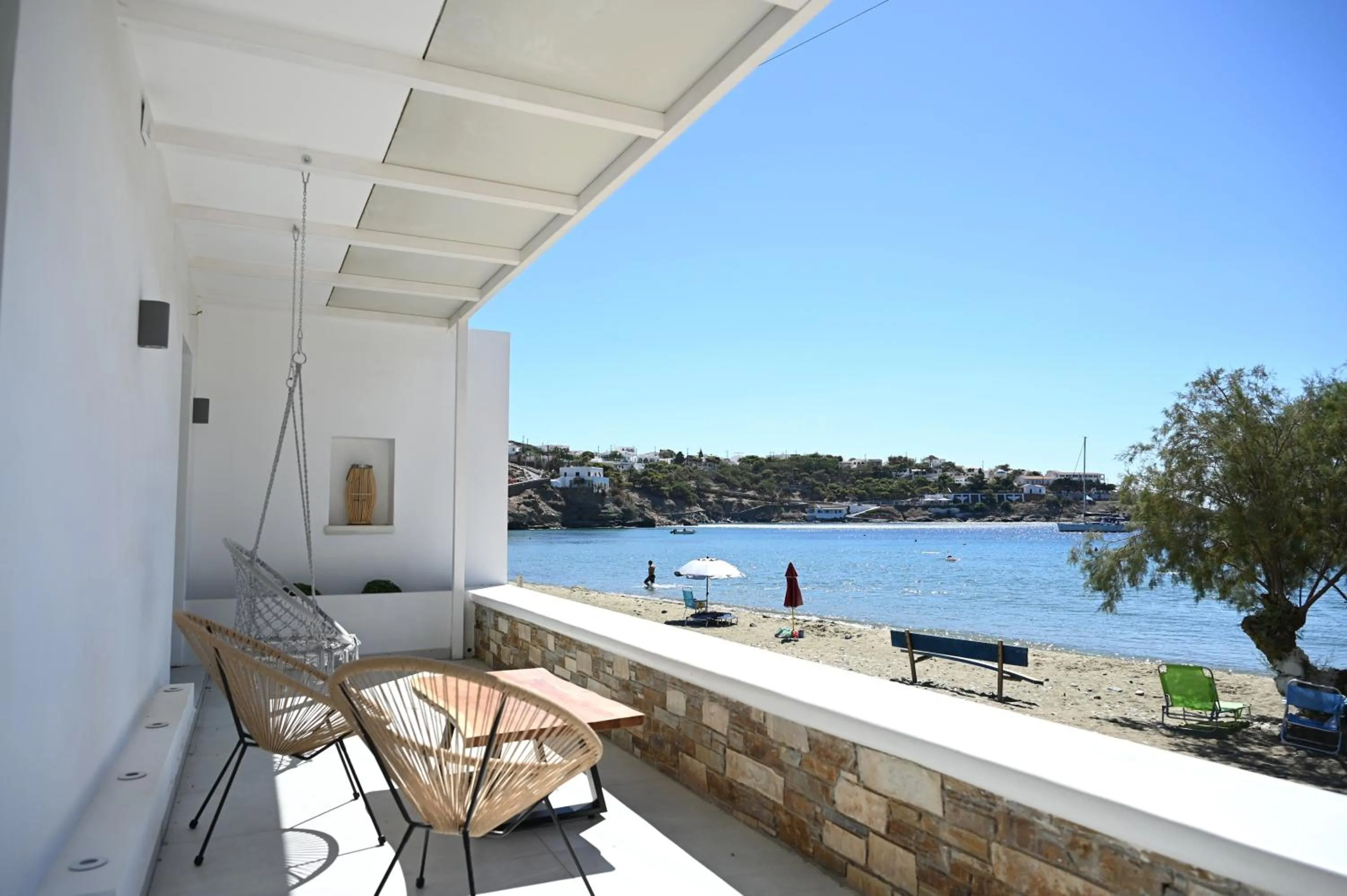 Beachfront cycladic suite Irene Apartments boutique hotel