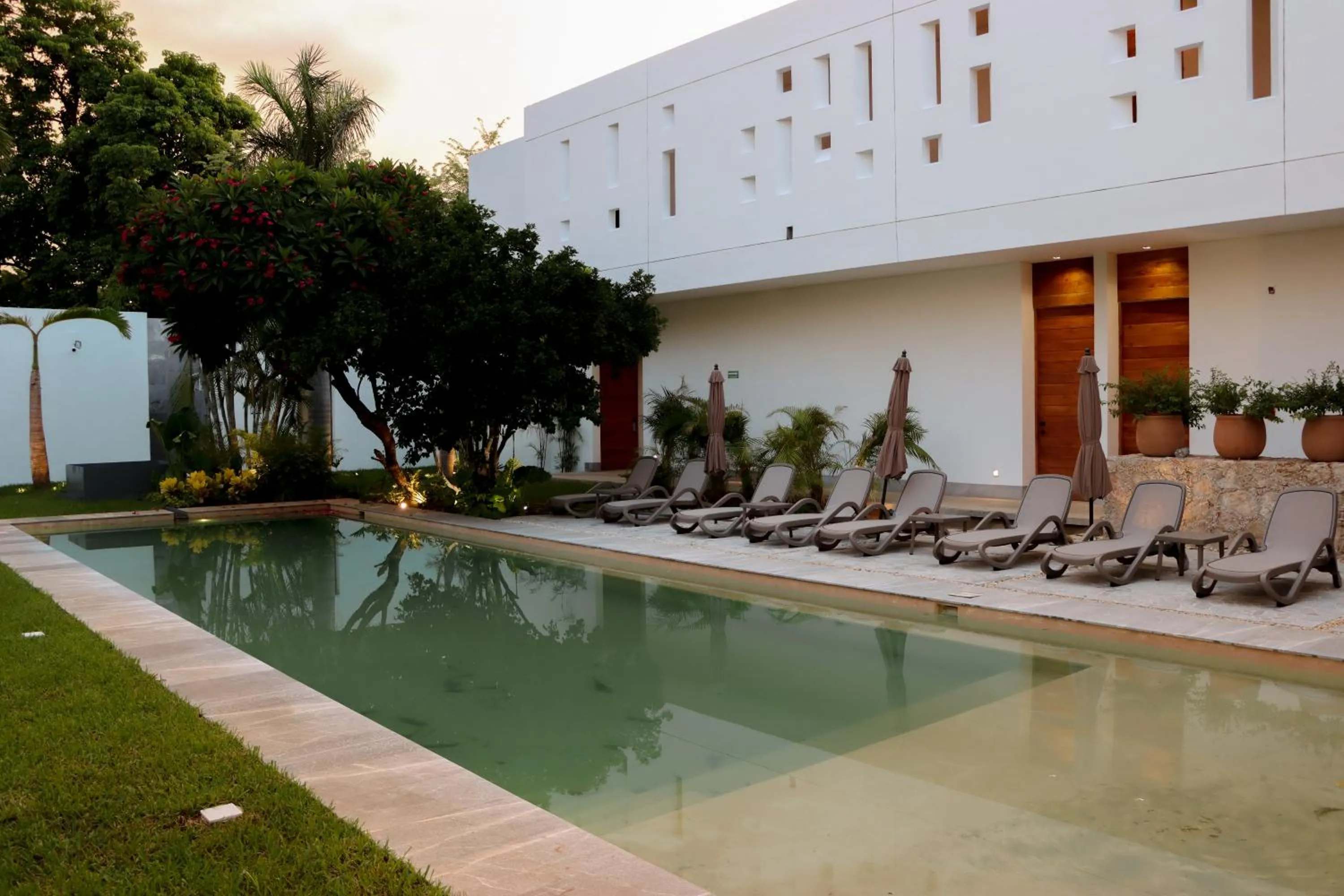 Pool view in Casa Loreto 1893