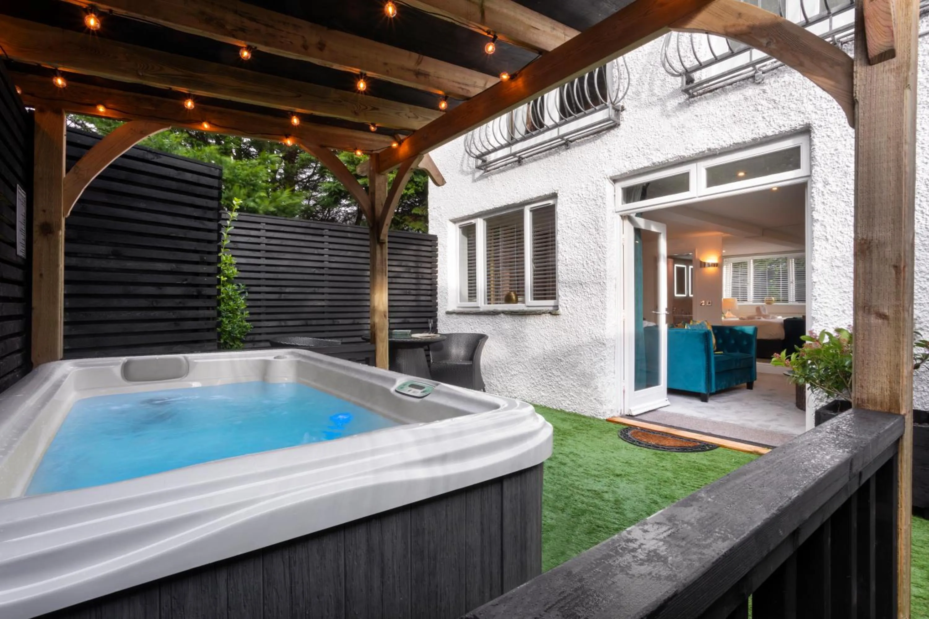 Patio in Aphrodites Group - Luxury Hot Tub Suites in Central Lake District!