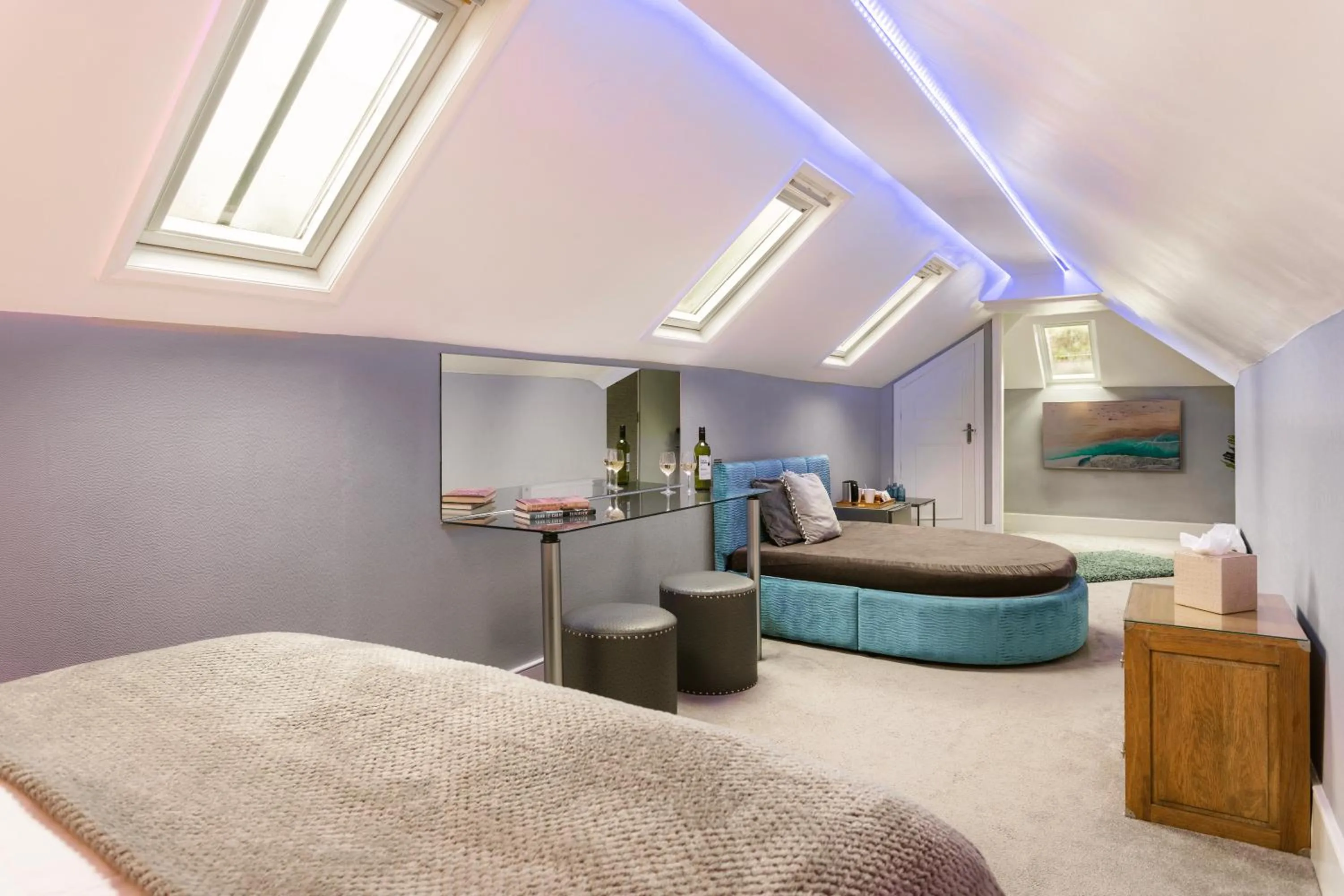 Bed in Aphrodites Group - Luxury Hot Tub Suites in Central Lake District!