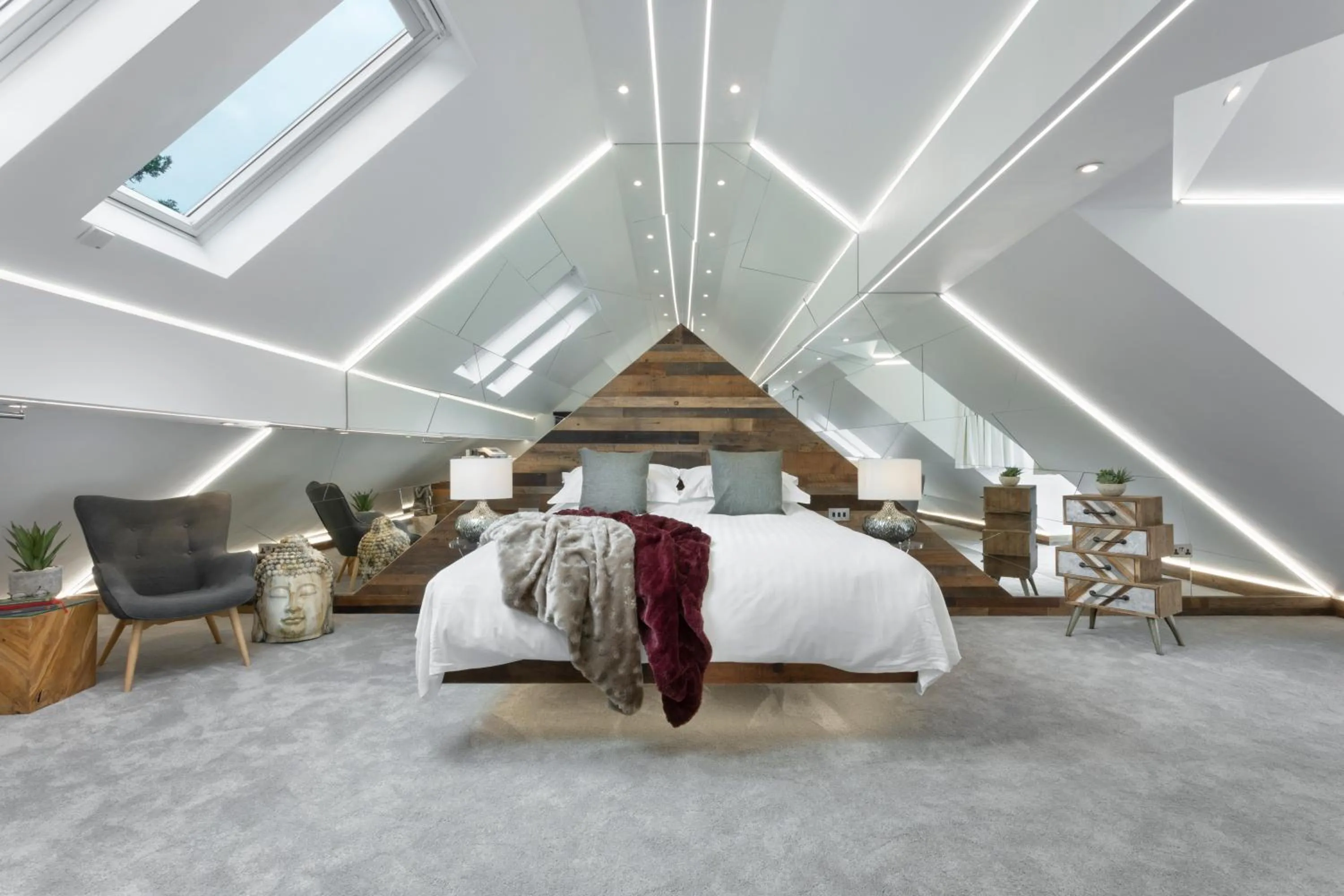 Bed in Aphrodites Group - Luxury Hot Tub Suites in Central Lake District!