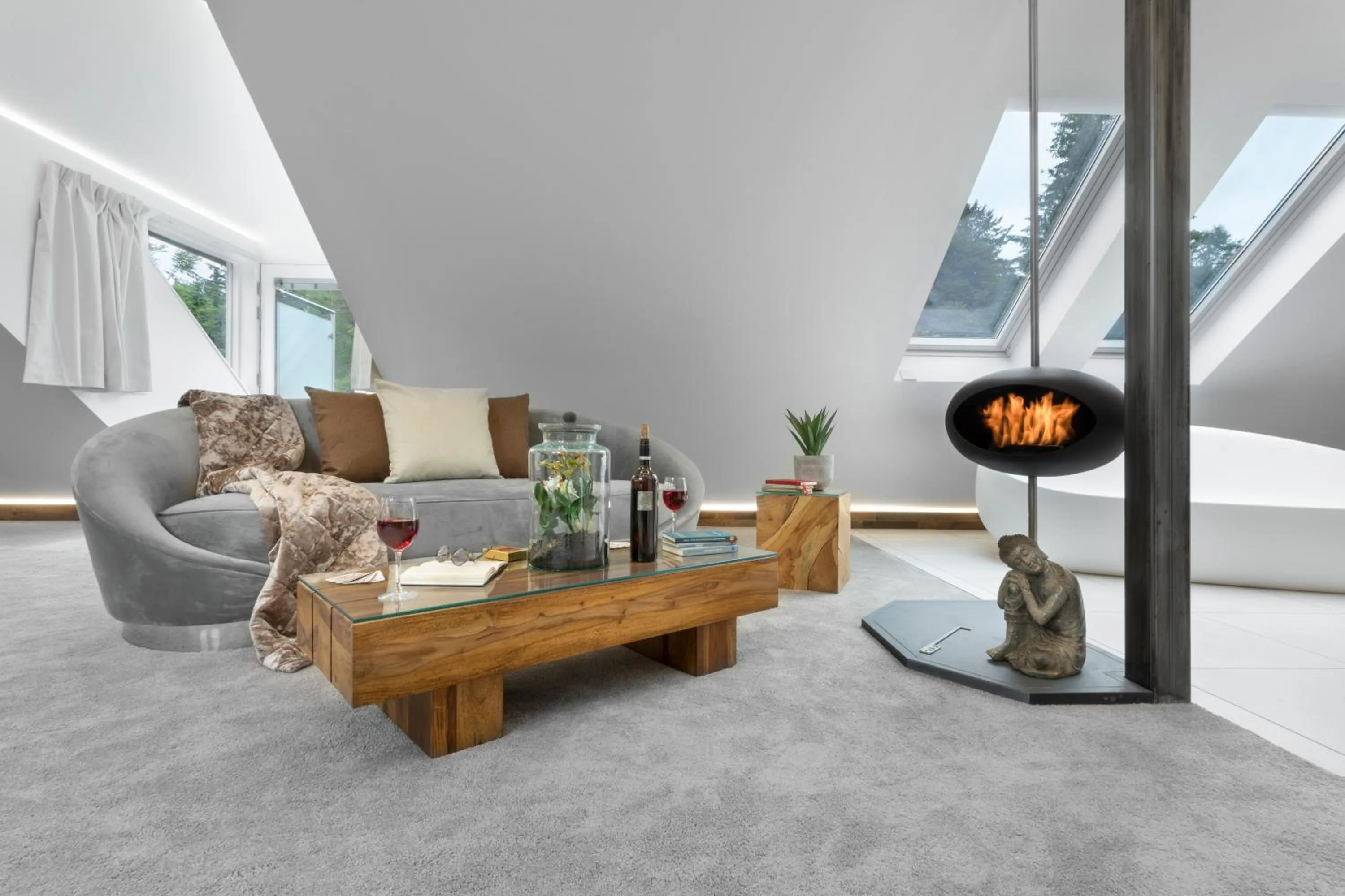 Living room in Aphrodites Group - Luxury Hot Tub Suites in Central Lake District!