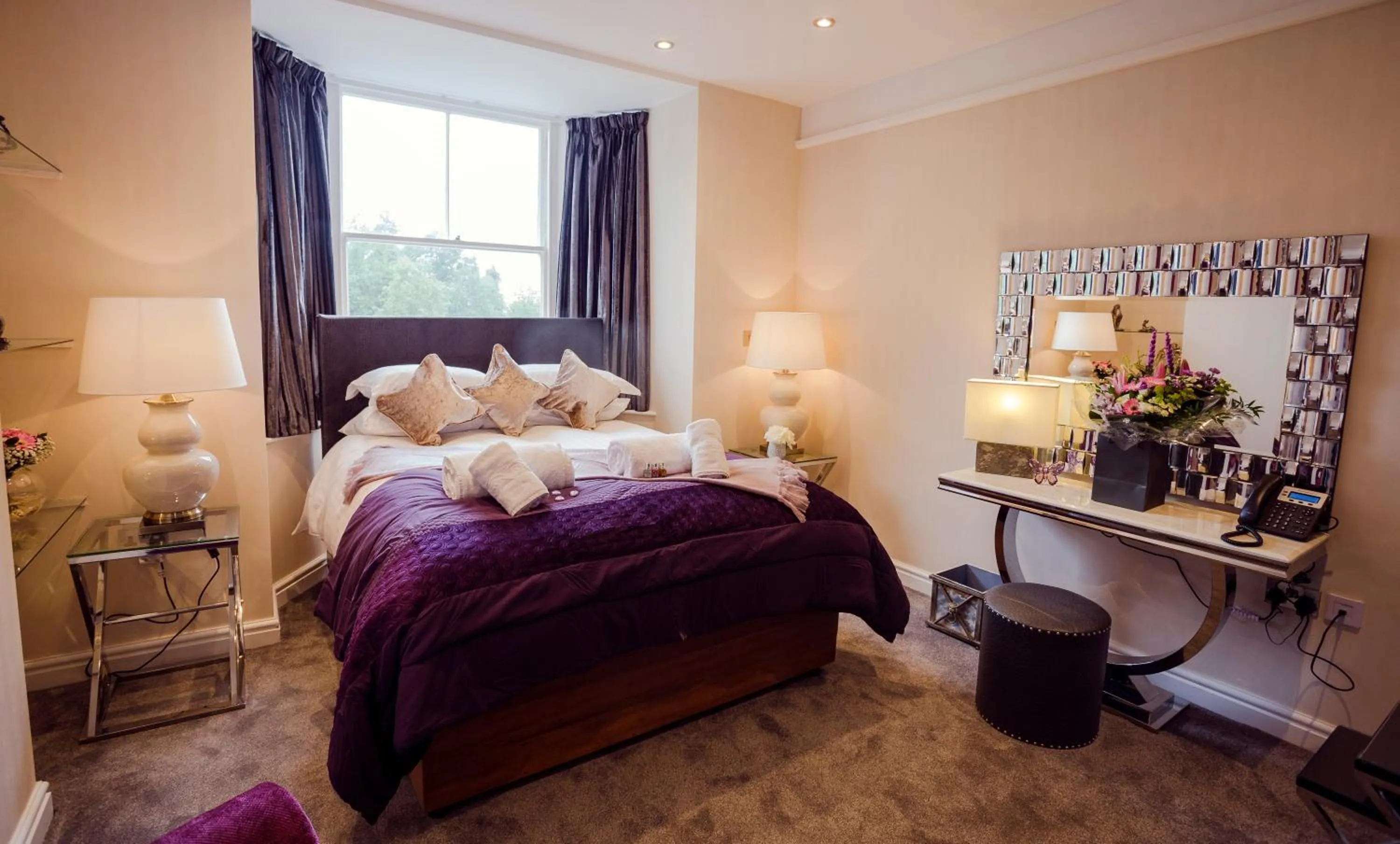 Bed in Aphrodites Group - Luxury Hot Tub Suites in Central Lake District!