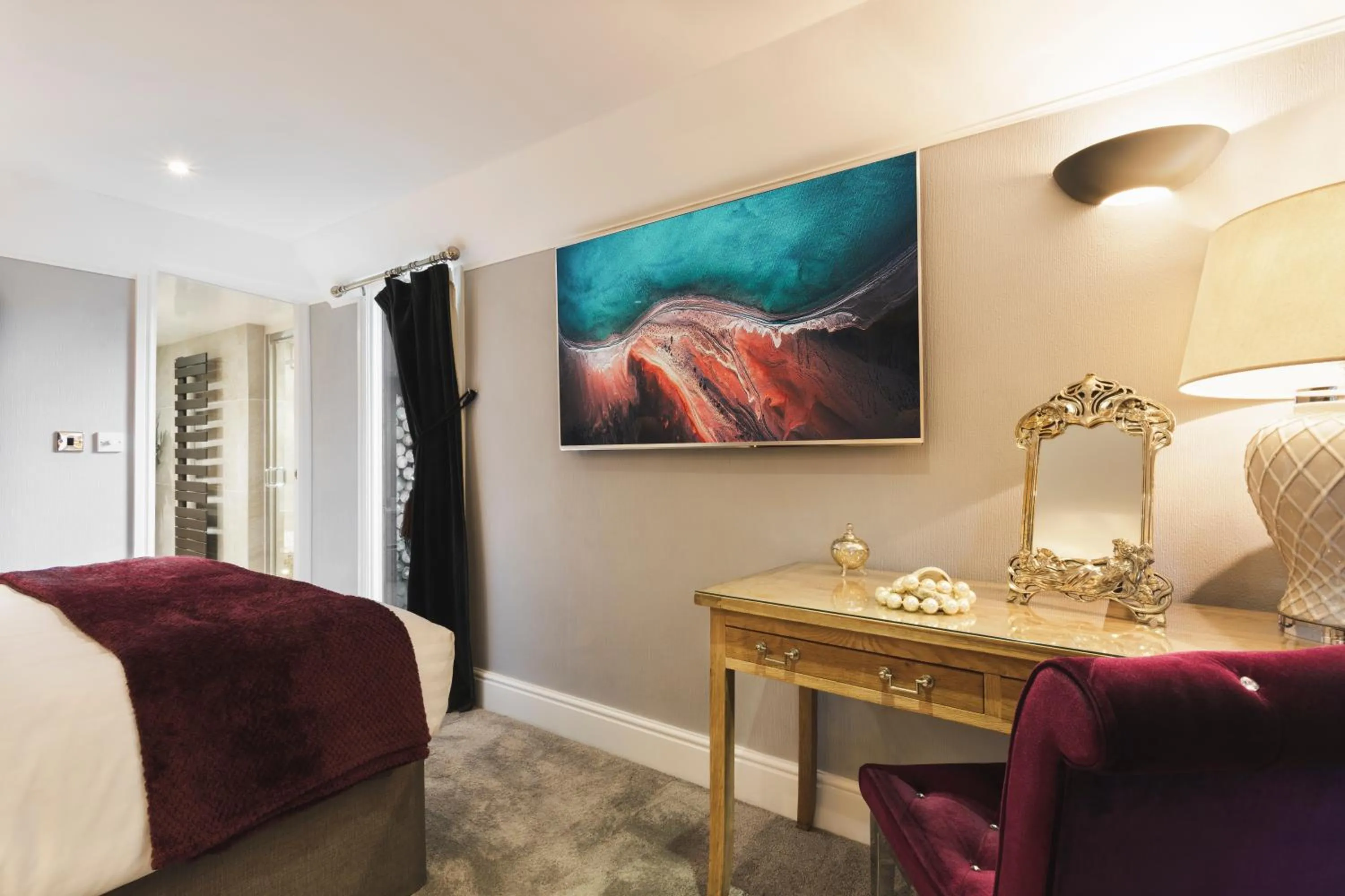 Bed in Aphrodites Group - Luxury Hot Tub Suites in Central Lake District!