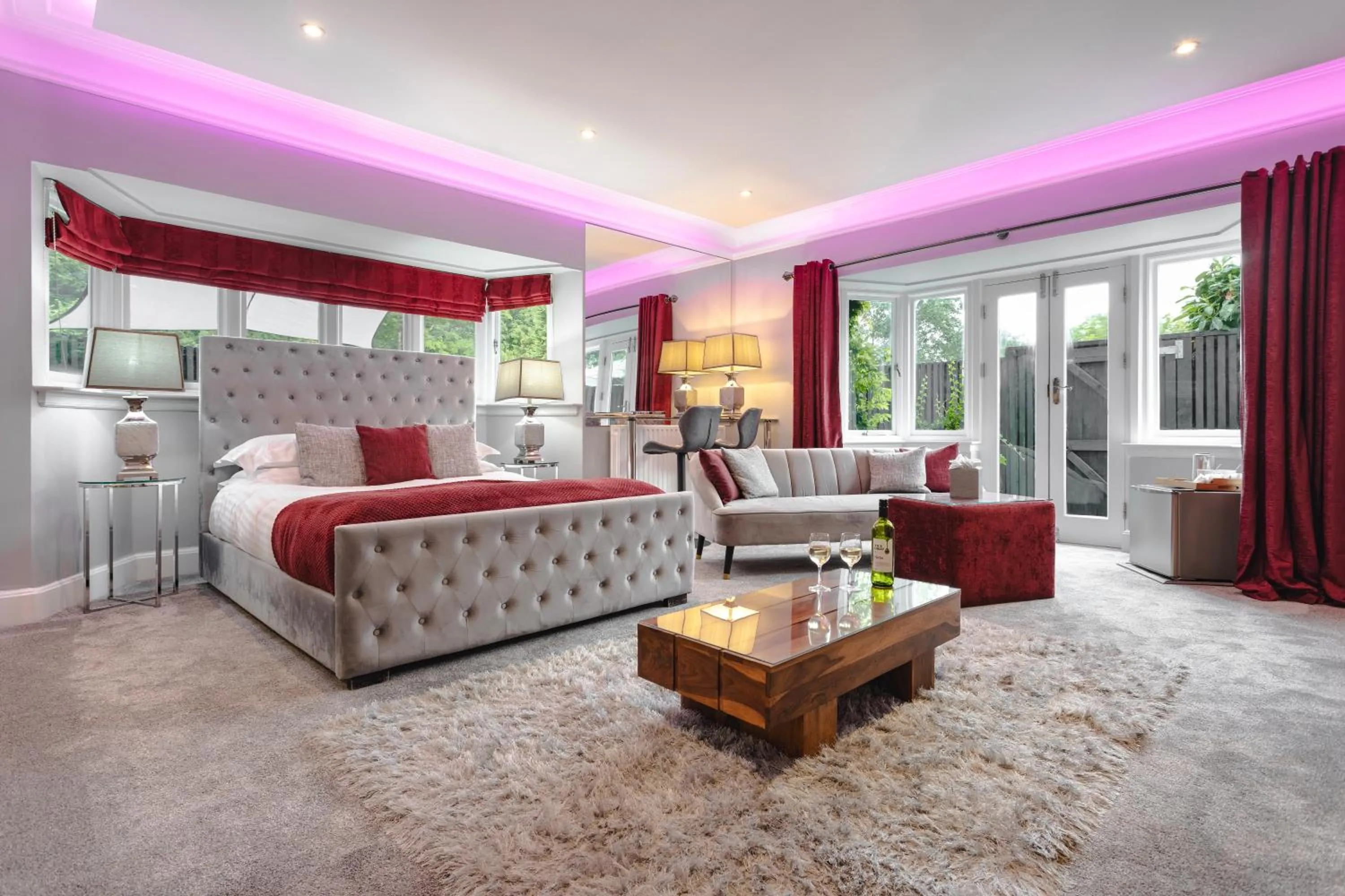 Bed in Aphrodites Group - Luxury Hot Tub Suites in Central Lake District!